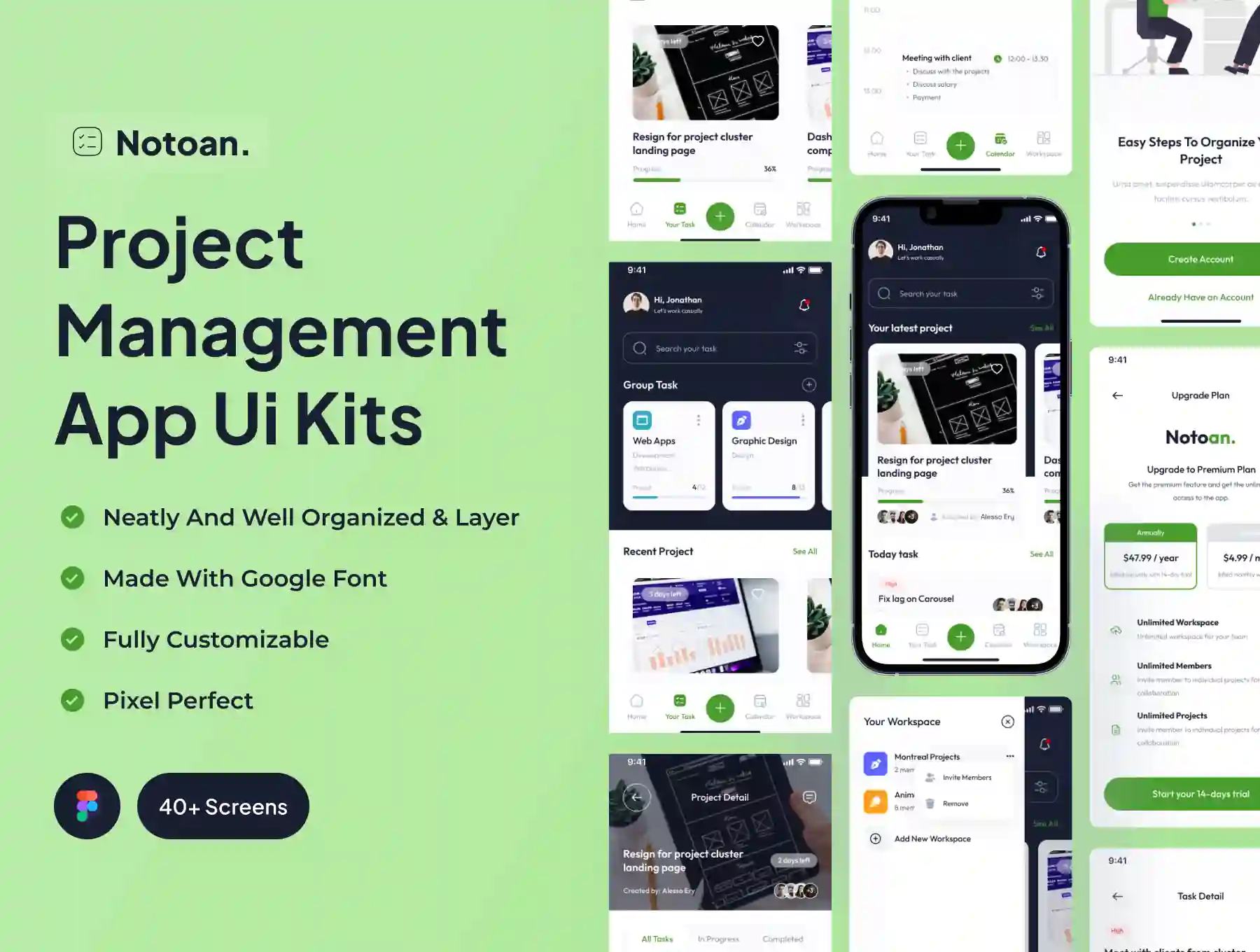 Notoan - Project Management App Ui Kits