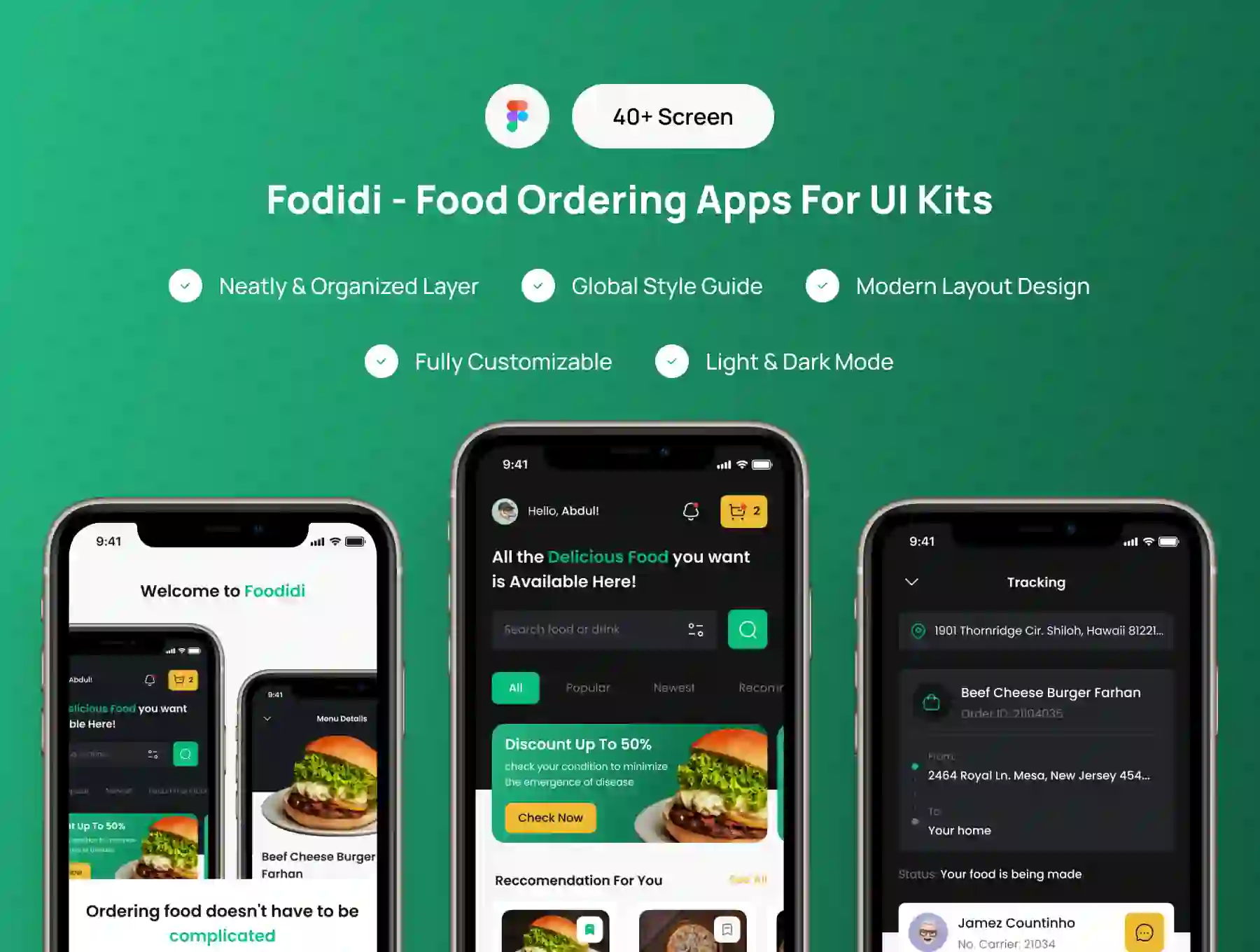 Fodidi - Food Ordering Apps For UI Kits