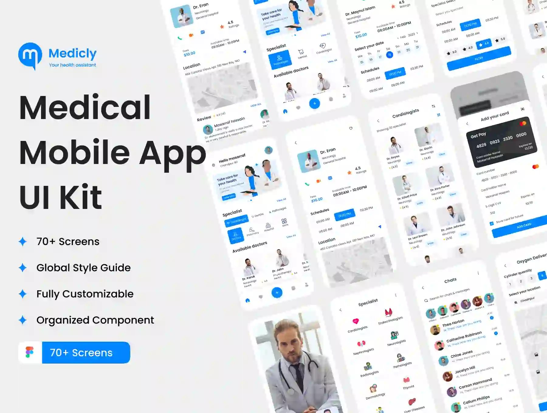 Medicly-Medical App UI Kit