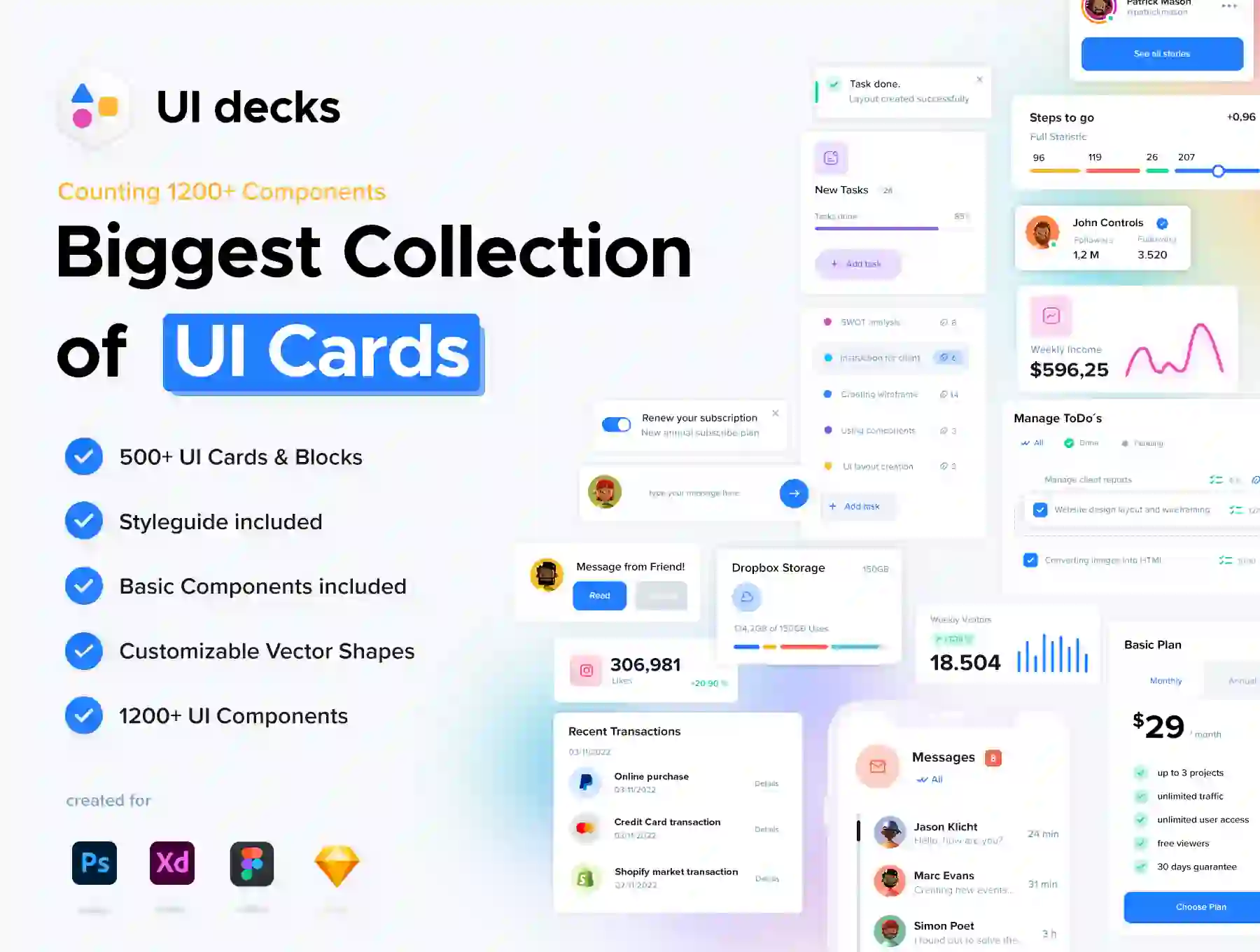 UI Decks - Cards and Blocks