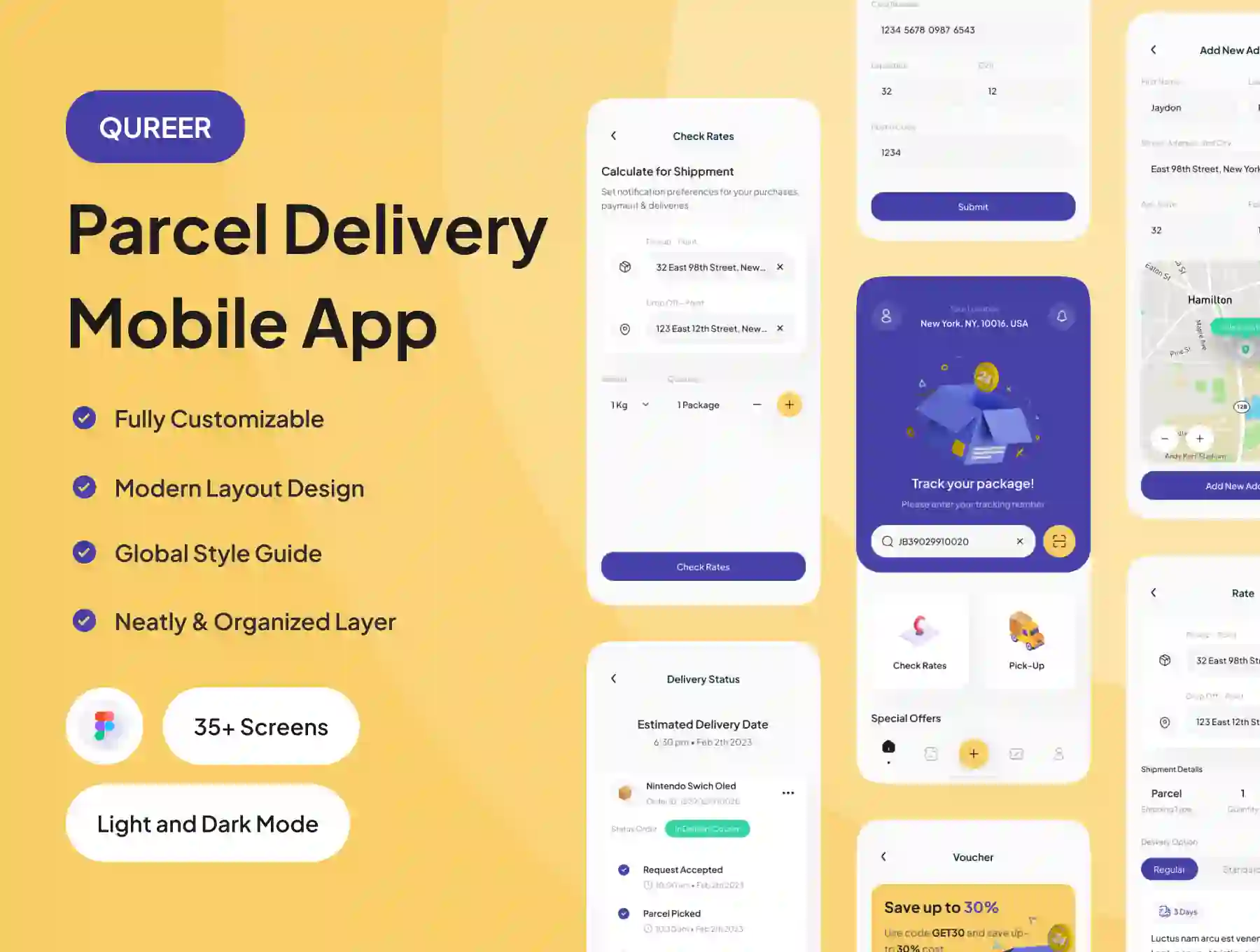 Qureer - Parcel Delivery Mobile App