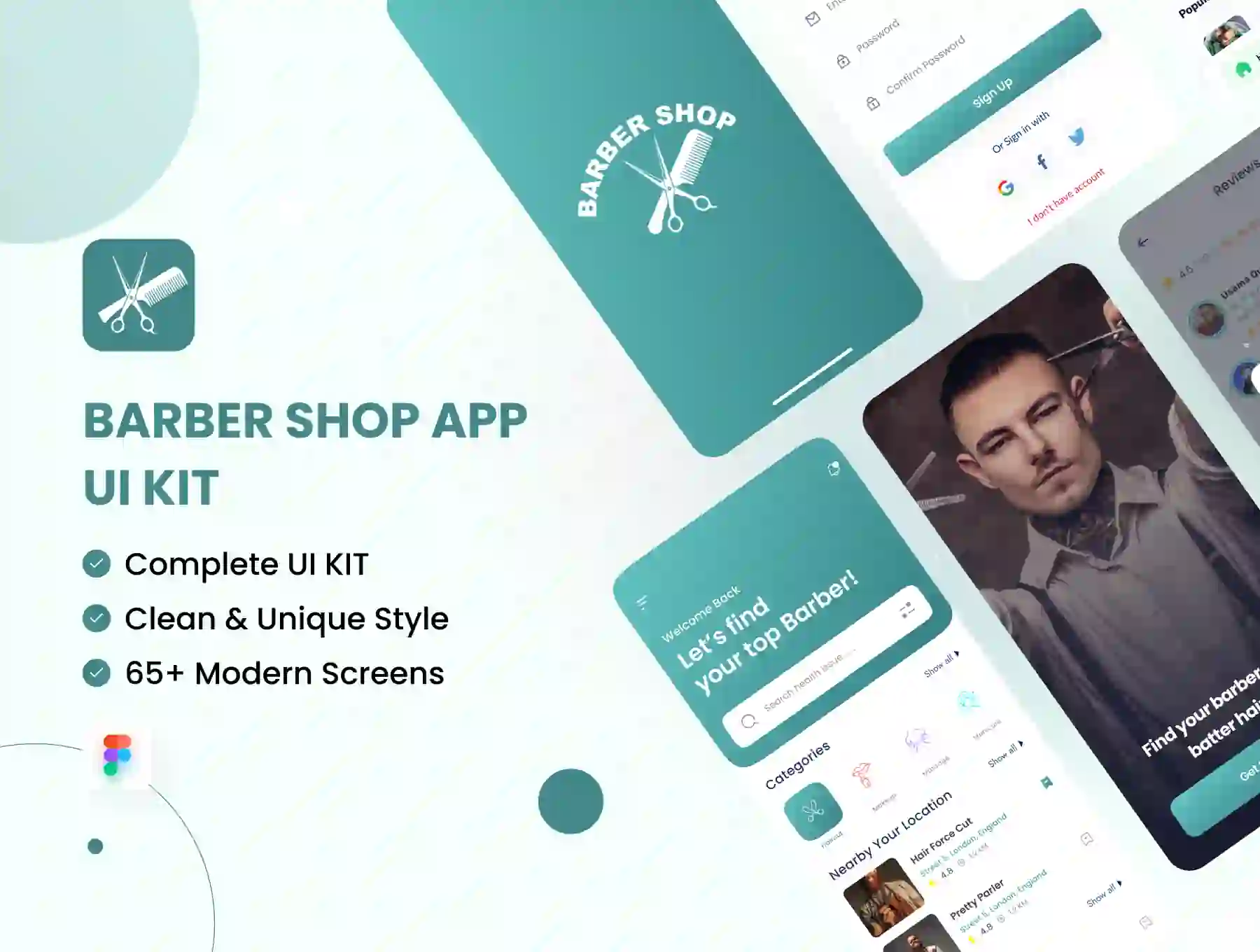 Barber App UI Kit
