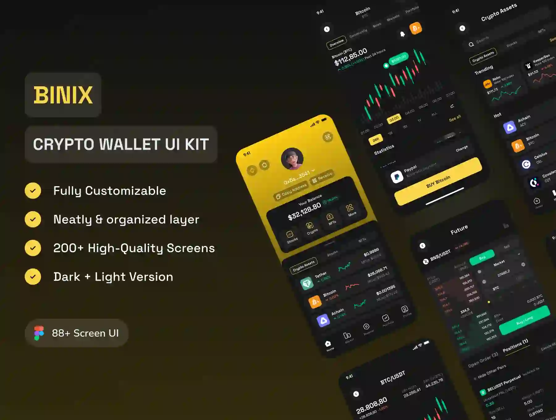 BINIX - Crypto Wallet UI Kit