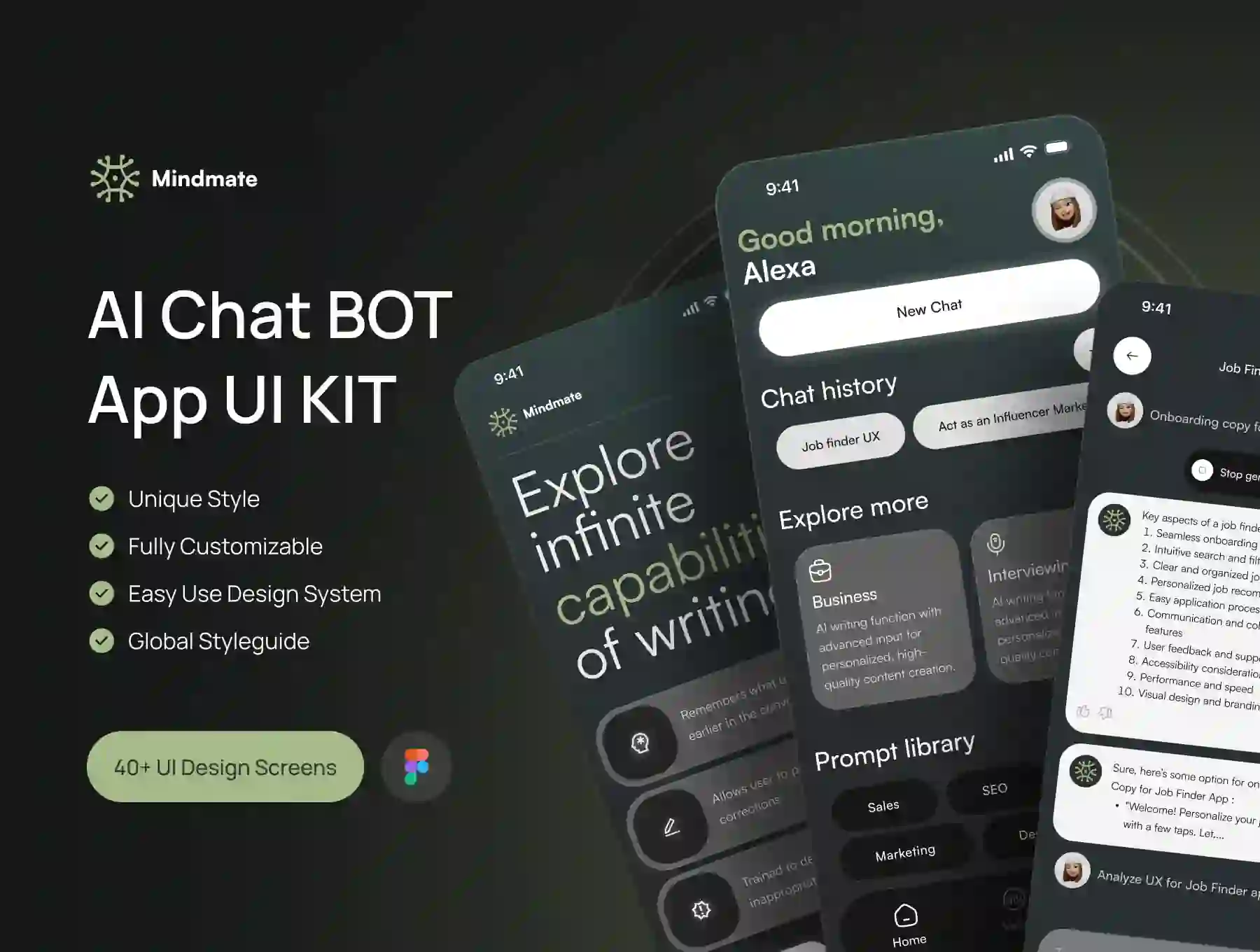 Mindmate - AI Chat BOT App UI KIT