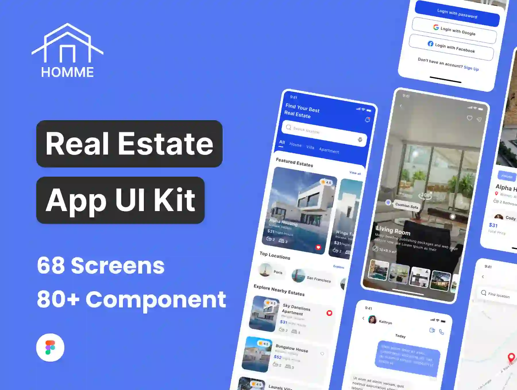 HOMME - Real Estate App UI Kit