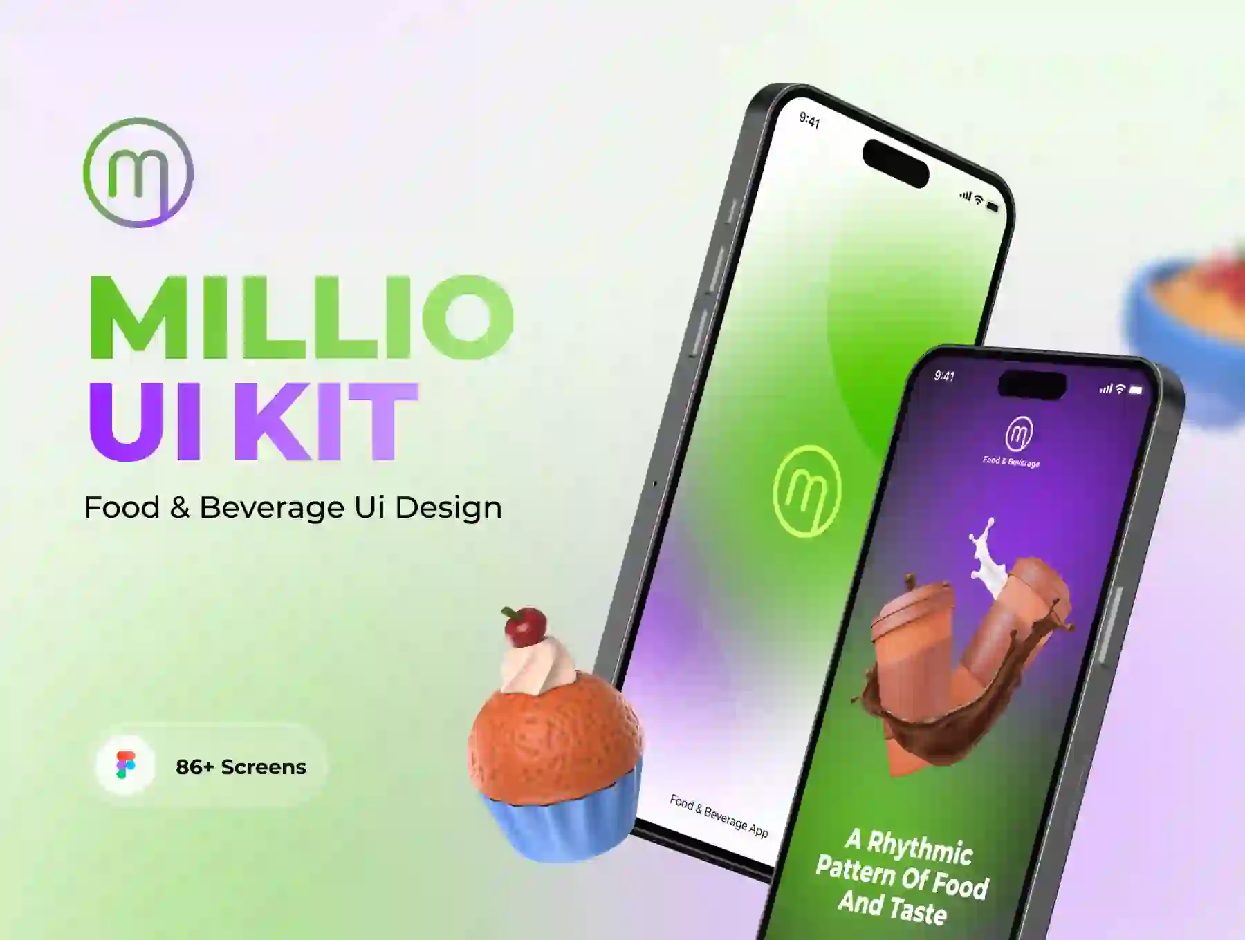 MILLIO - Food & Beverage App UI Kits