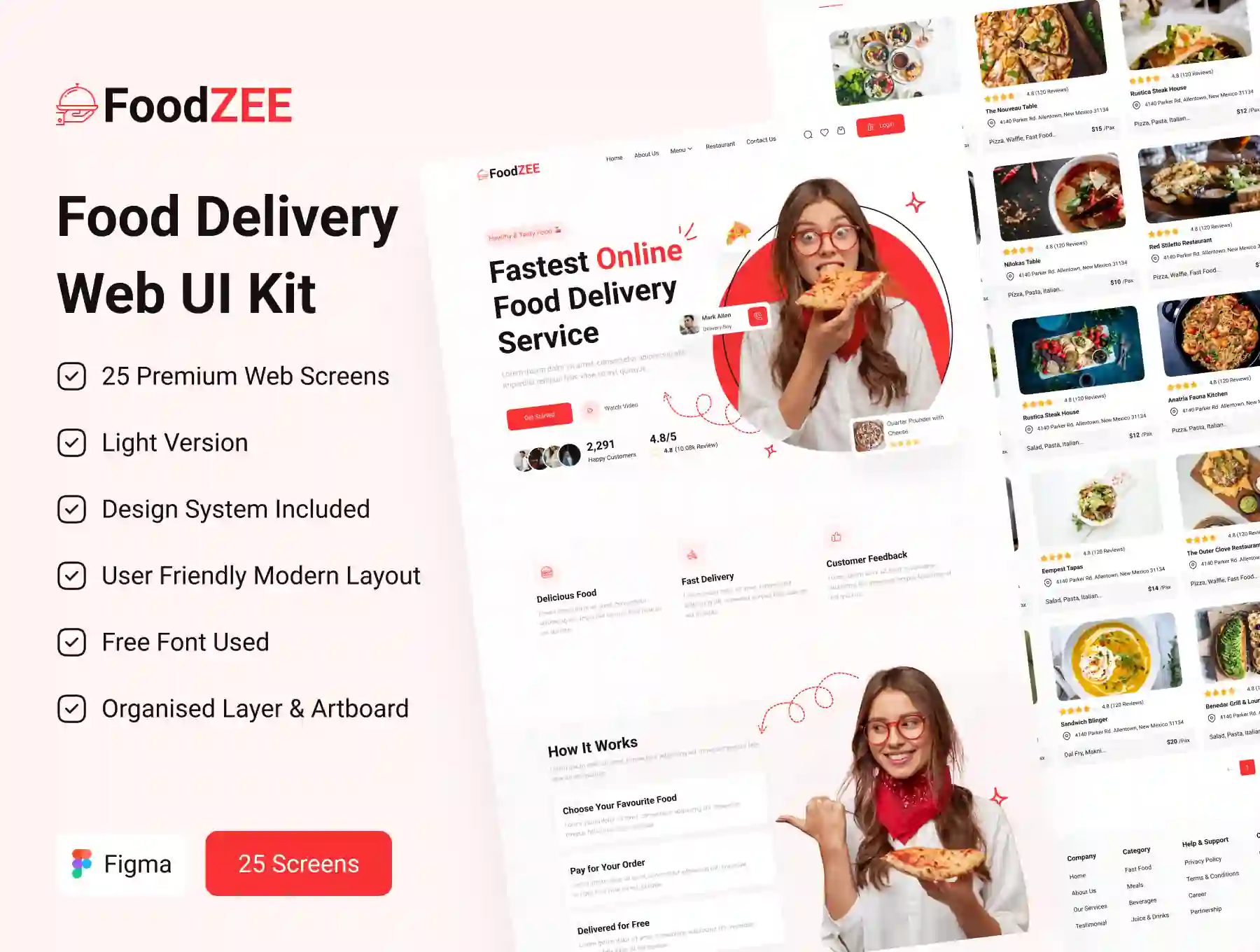 Food Delivery Web UI Kit