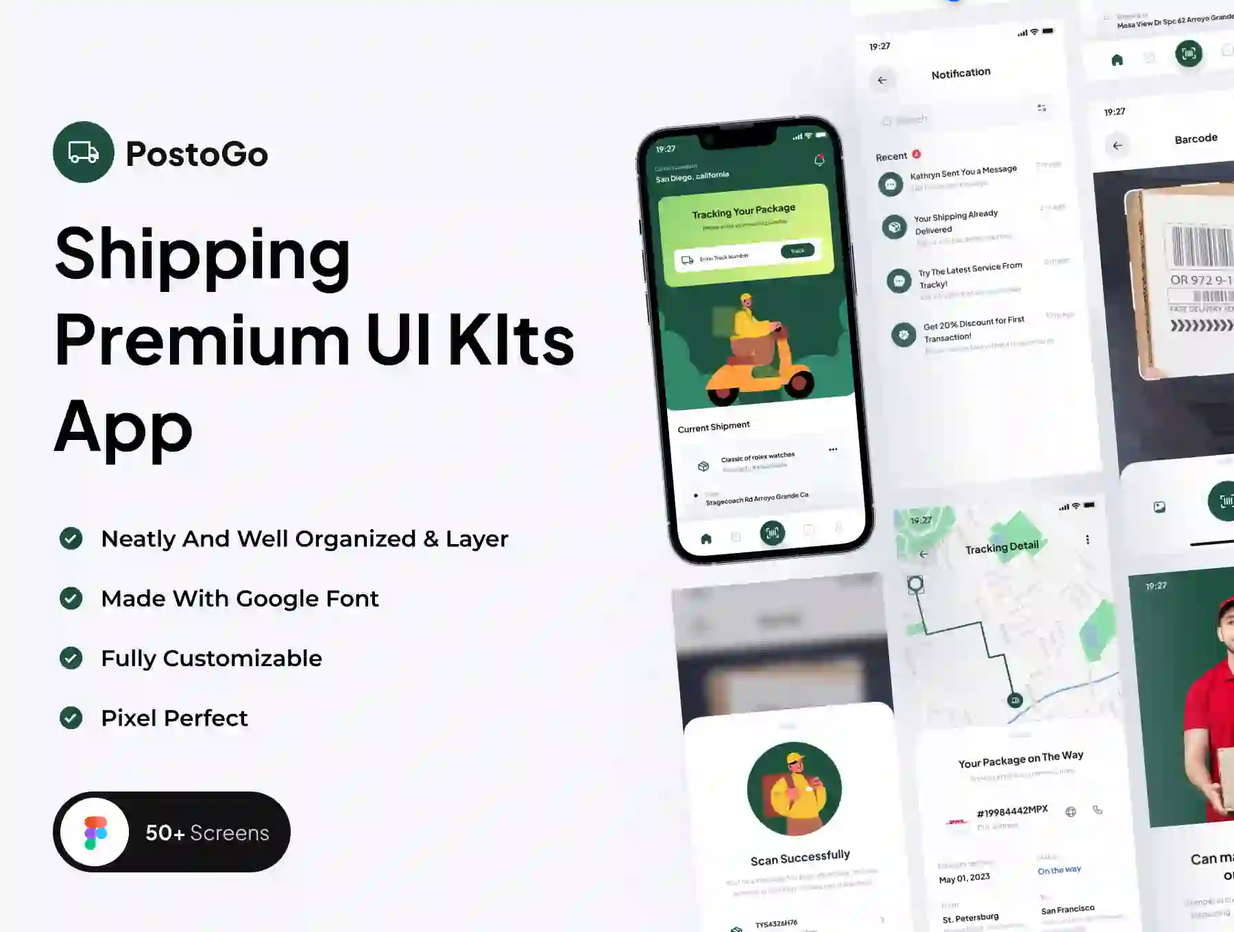 PostoGo - Shipping Premium UI KIts App