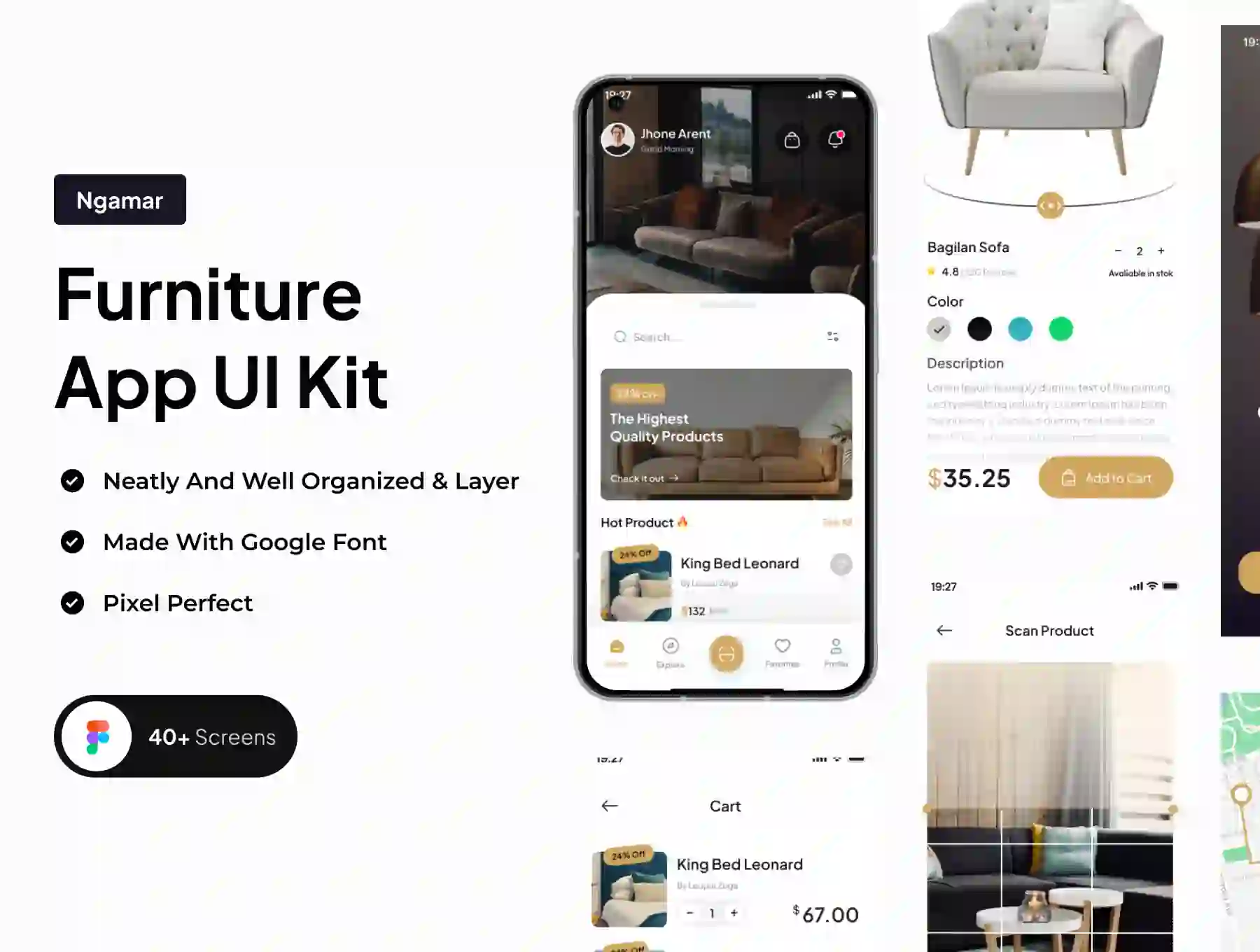 Ngamar - Furniture App UI Kit