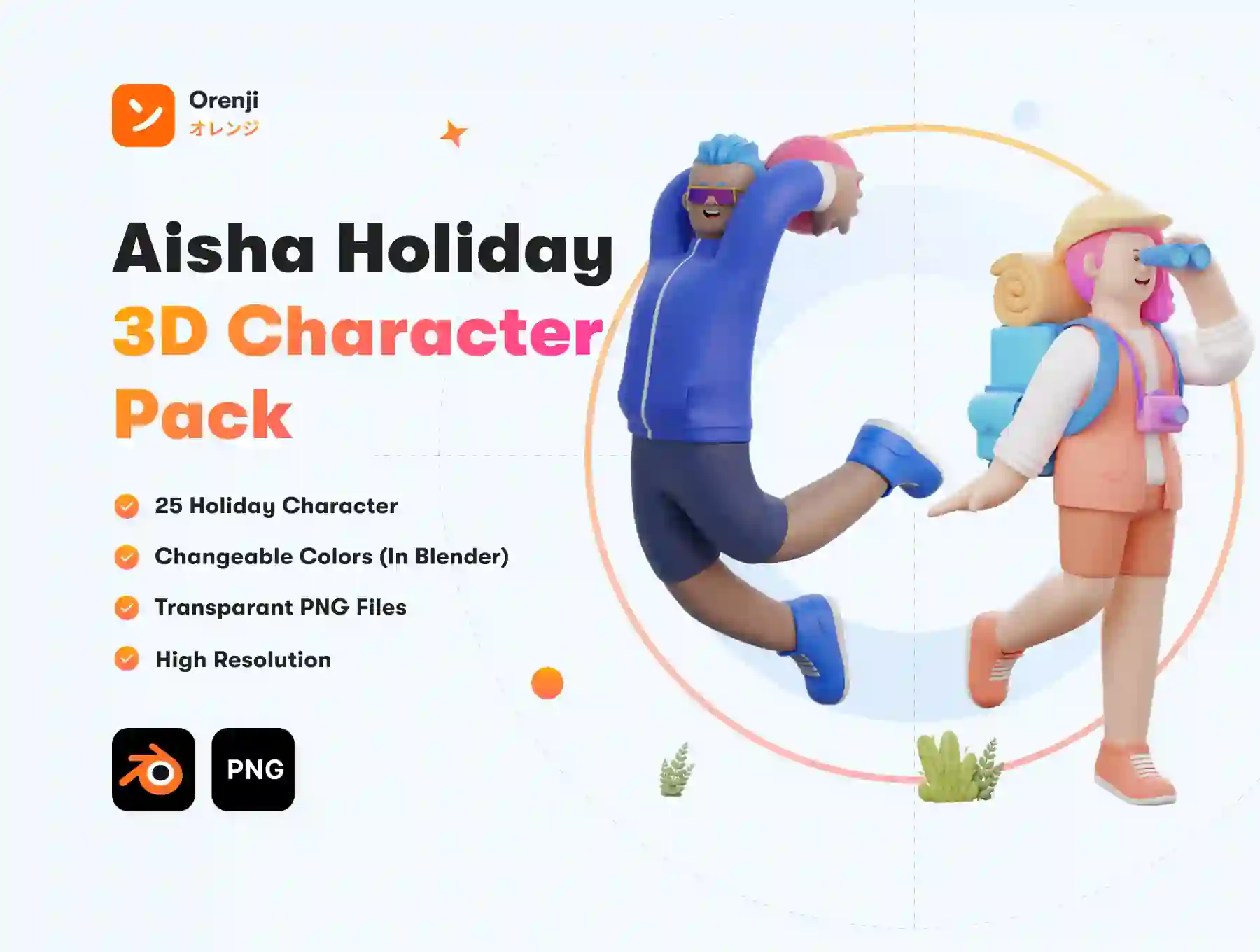 Aisha - Holiday 3D Character Pack