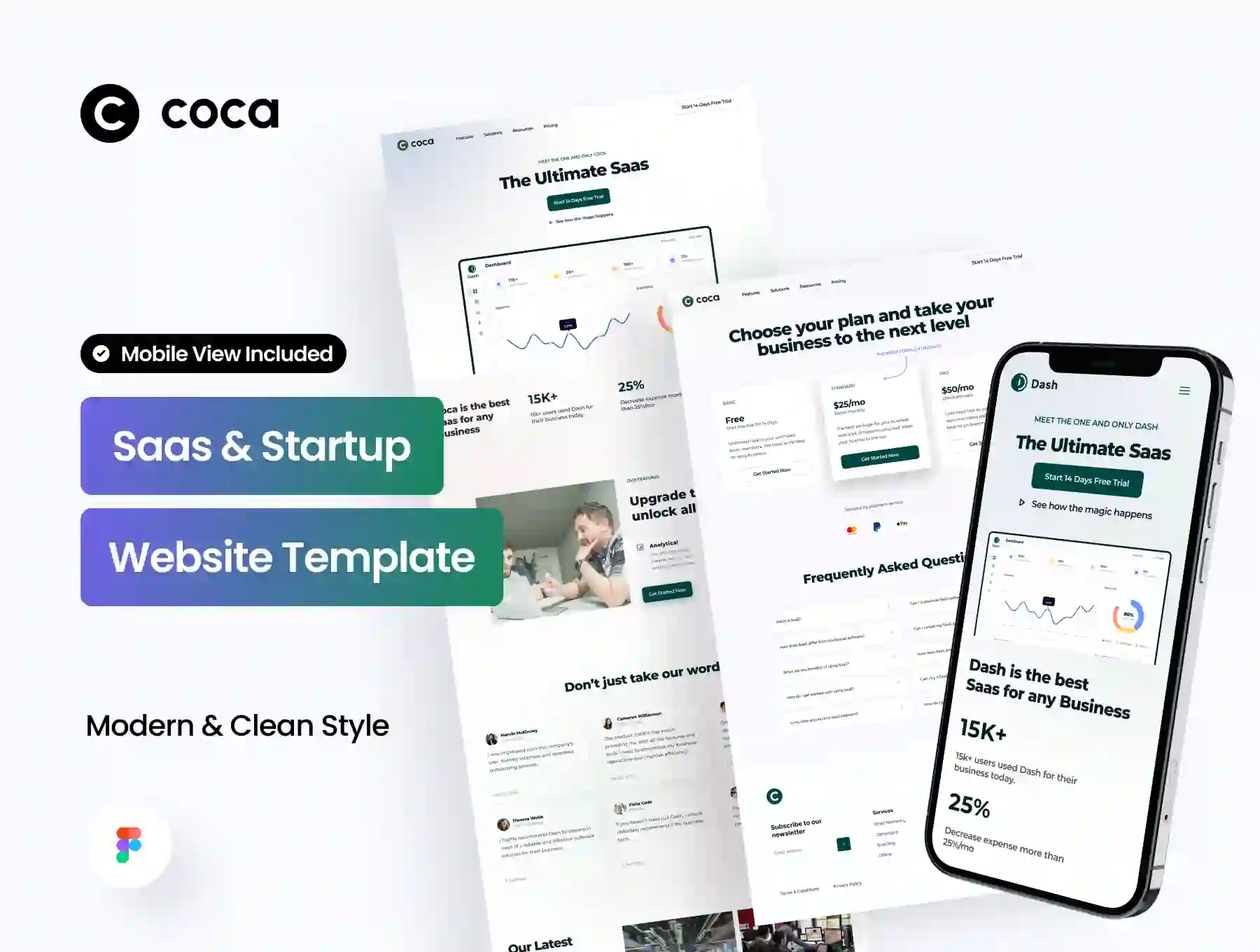 Coca - Saas & Startup Website