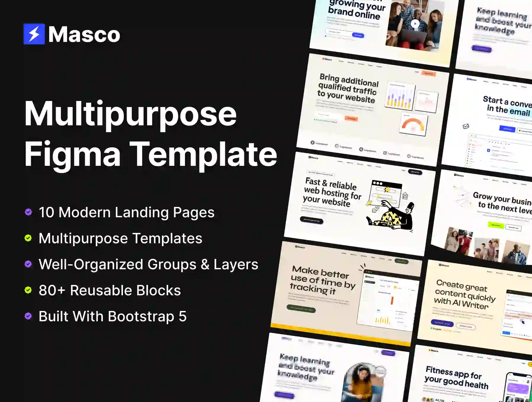 Masco- Multipurpose Figma UI Template