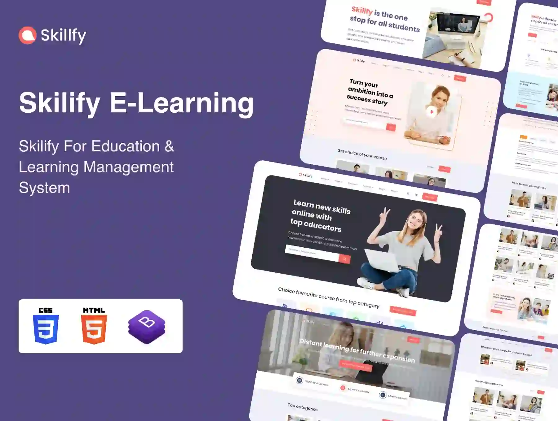 Skilify For Education & Learning Management System HTML