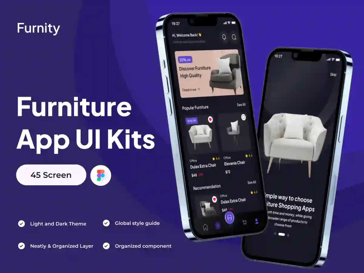 Furnity - Furniture App UI Kits
