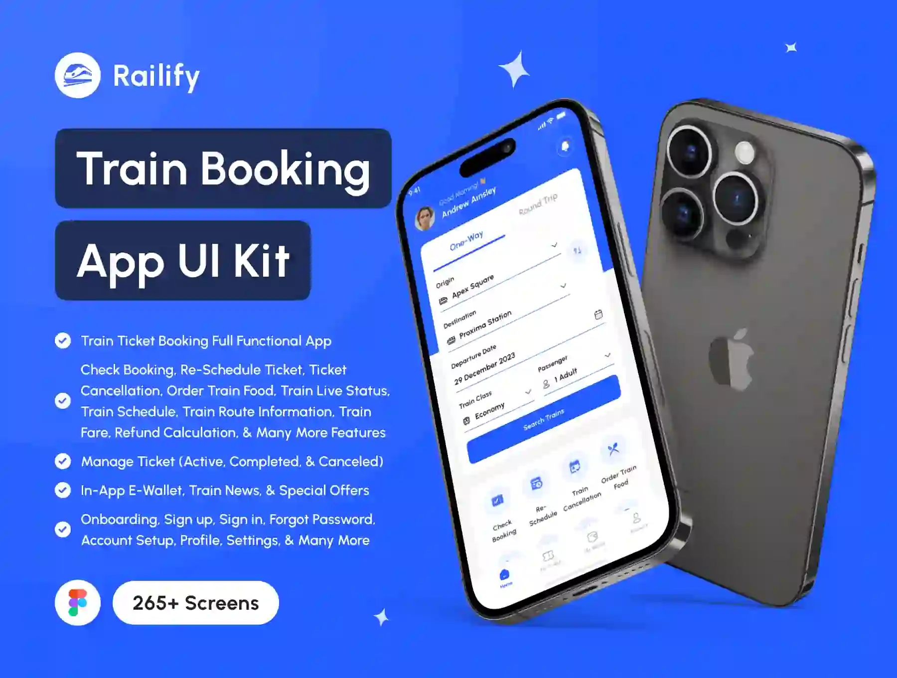 Railify - Train Booking App UI Kit