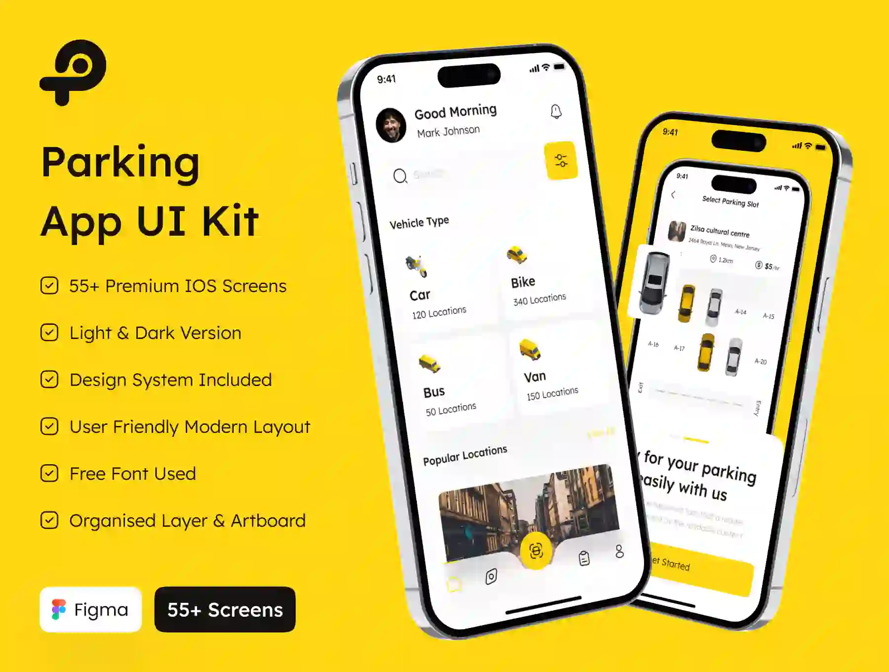 Parking App UI Kit