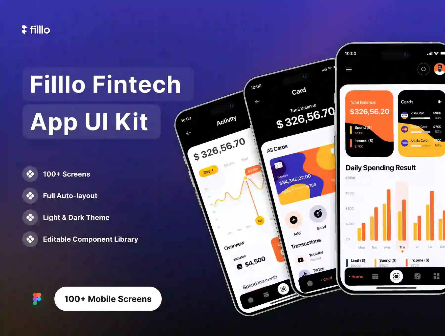 Filllo Fintech App UI Kit