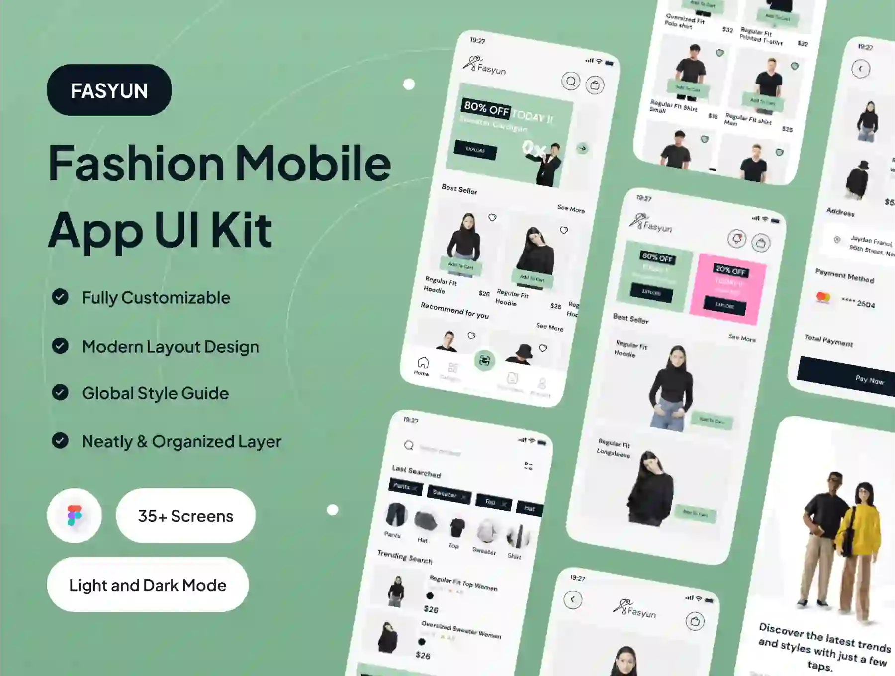 FASYUN - Fashion Mobile App UI Kit