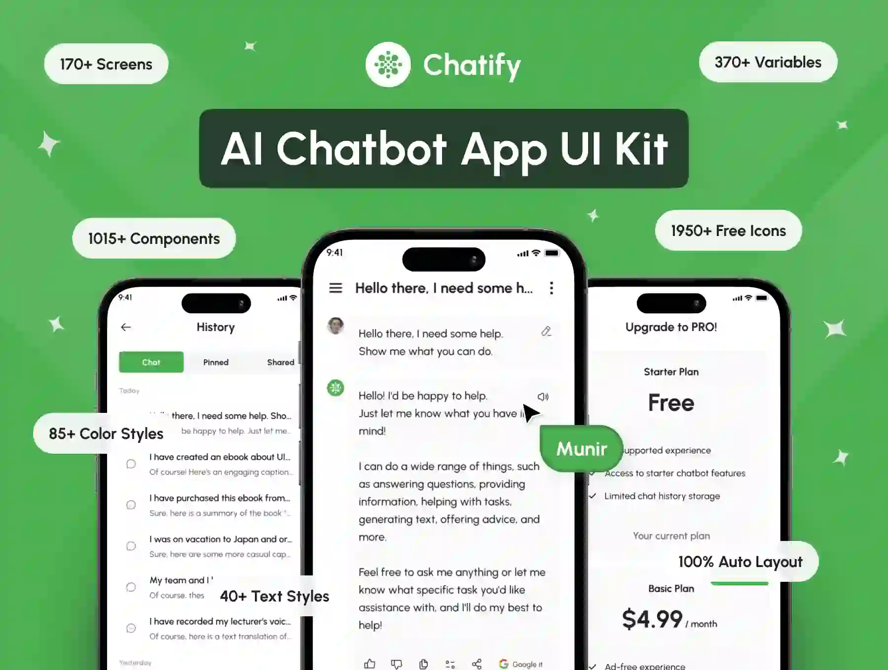 Chatify - AI Chatbot App UI Kit