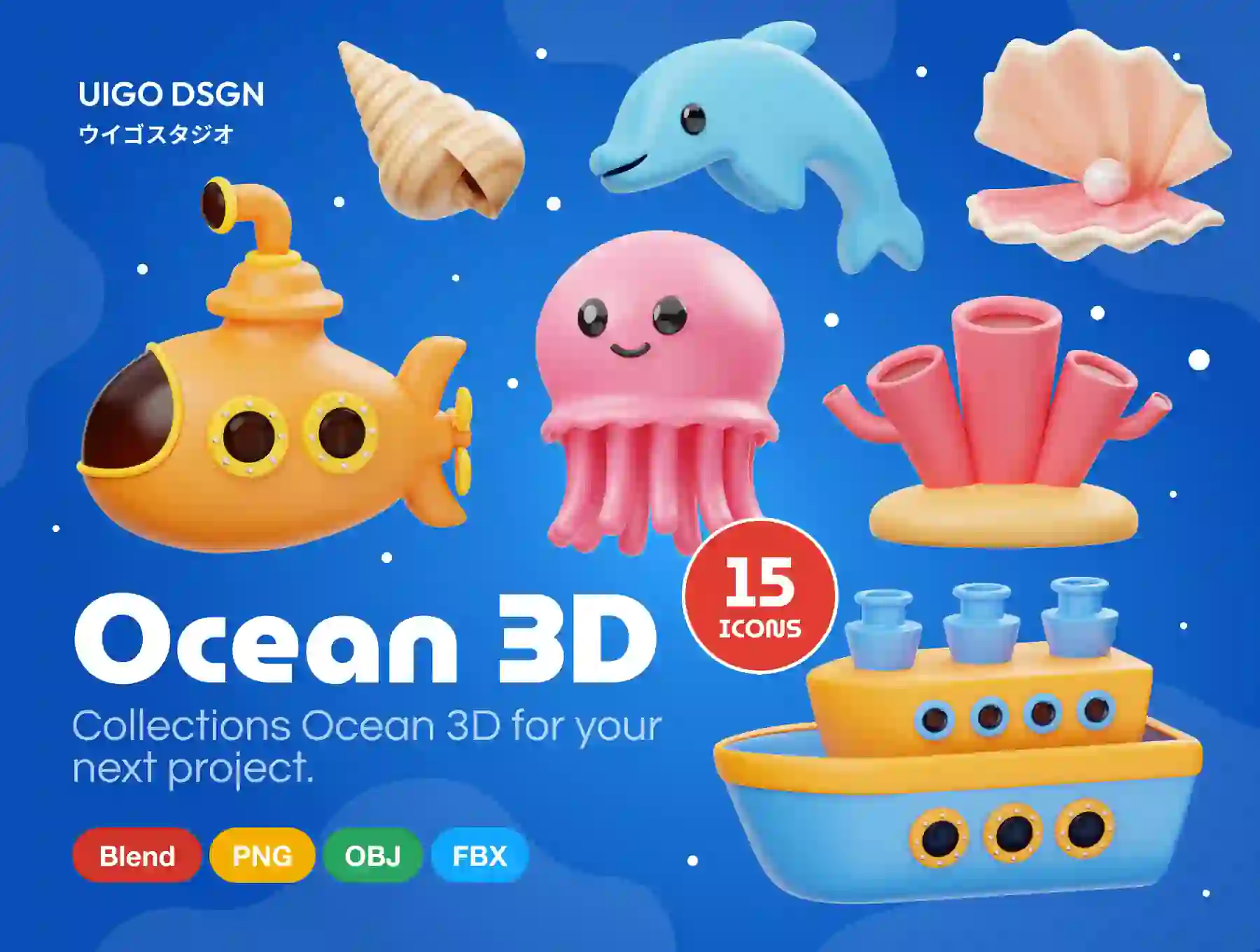 Ocean 3D Icon