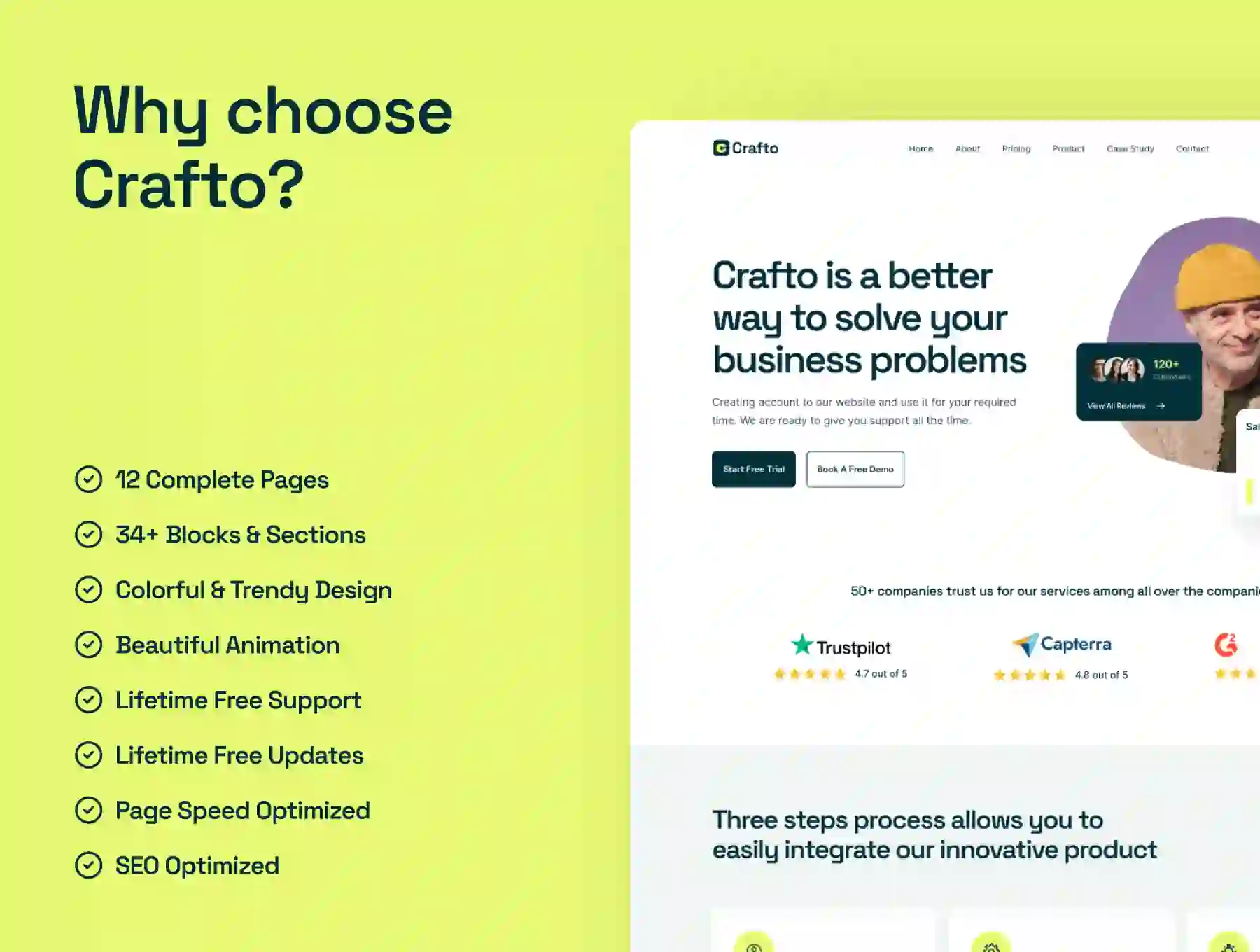 Crafto - Framer SaaS & Startup Template