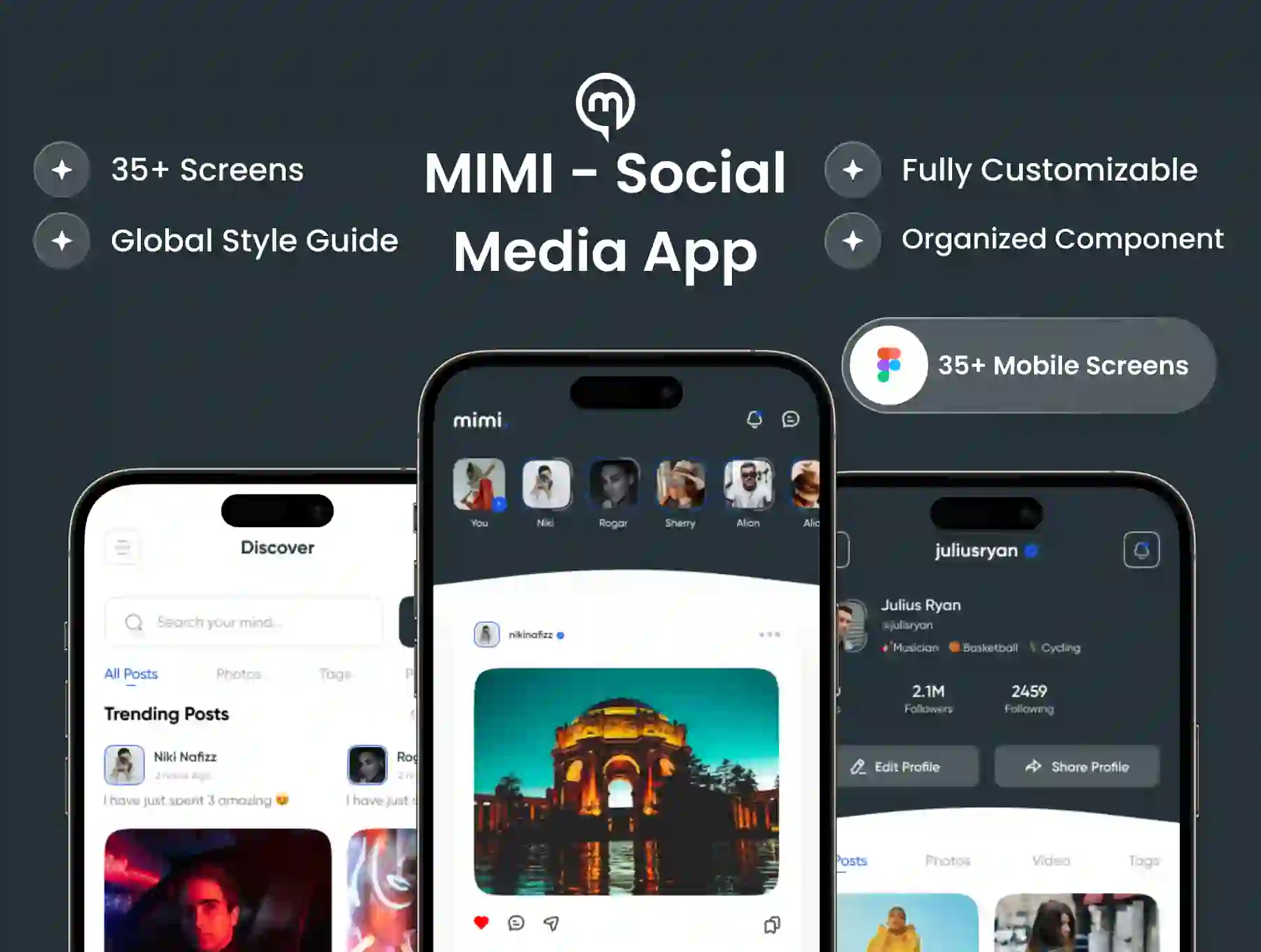 MIMI - Social Media App UI Kit