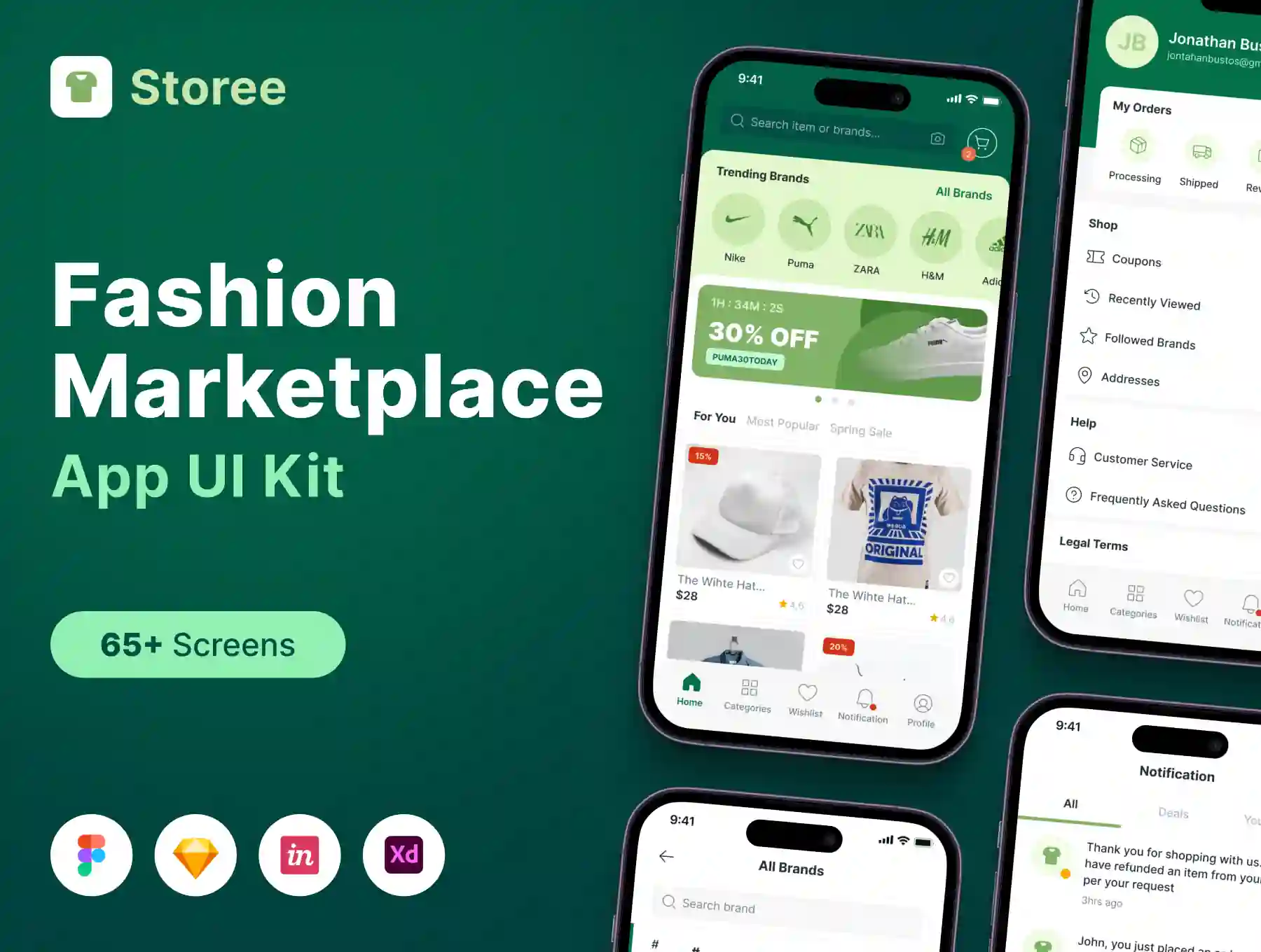 Fashion Marketplace Apps UI KIT