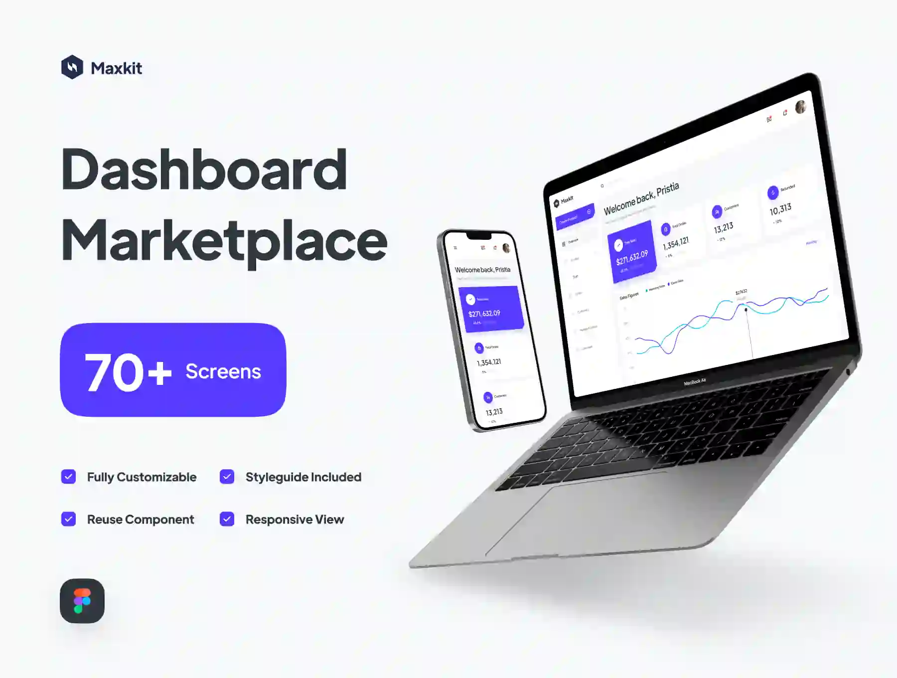 Maxkit - Marketplace Dashboard UI Kit