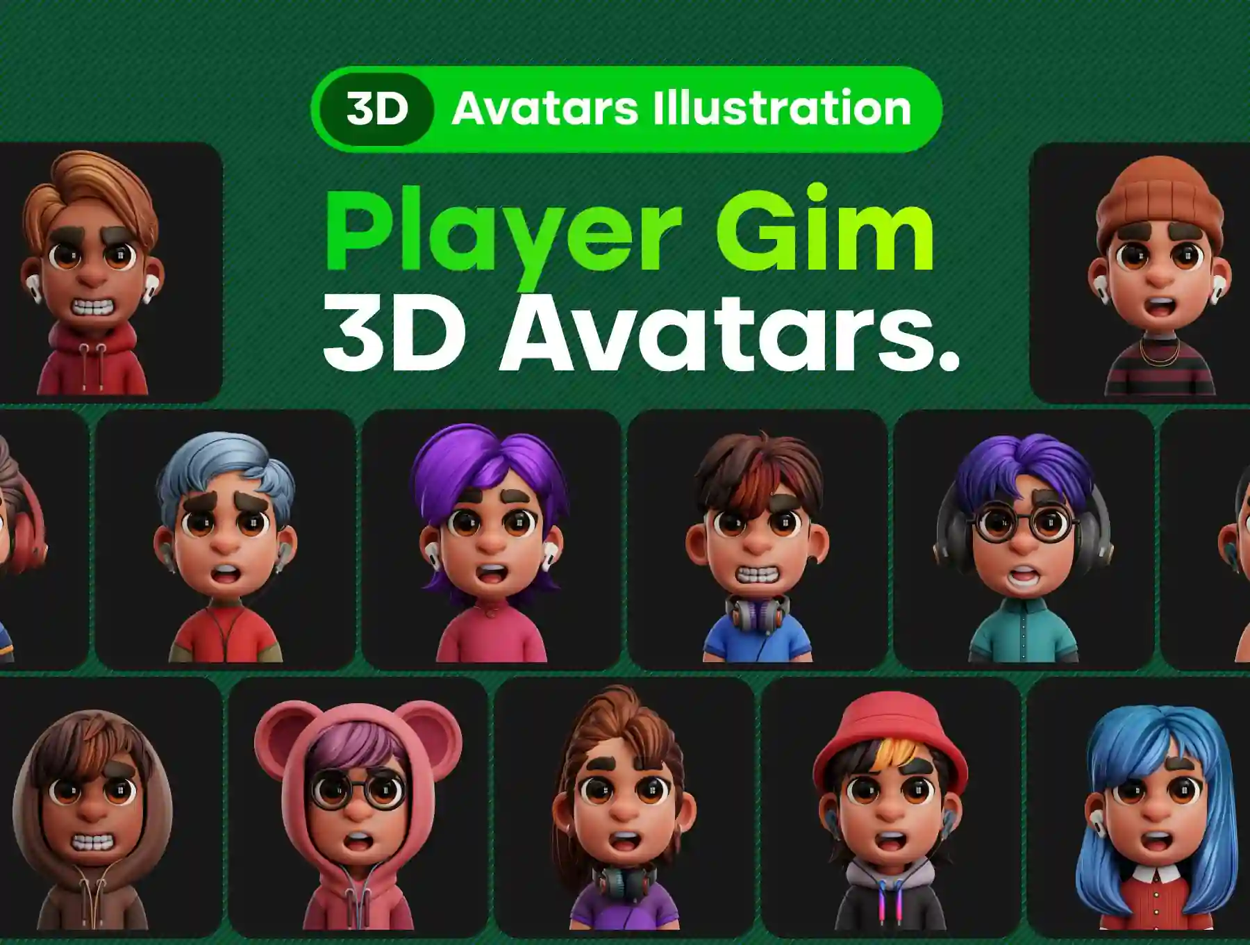 Player Gim 3D Avatar Illustration