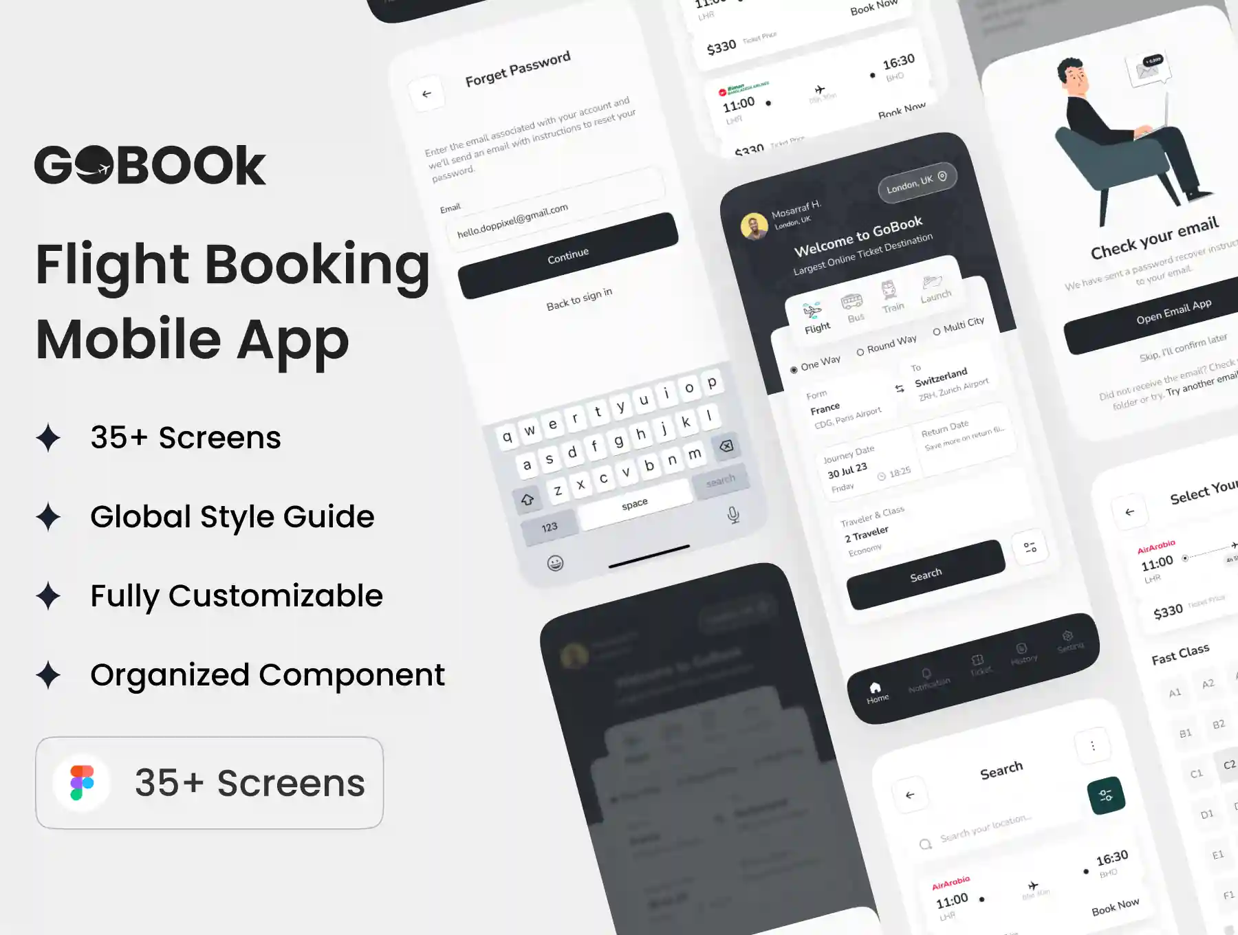 GoBook –Flight Booking UI Kit