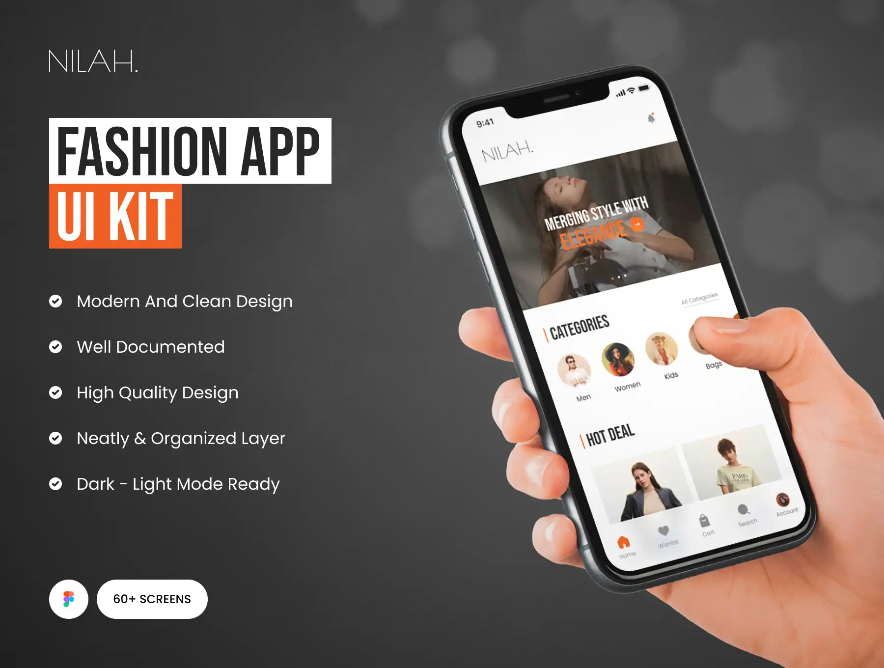 NILAH - Fashion Shopping Mobile App UI Kit