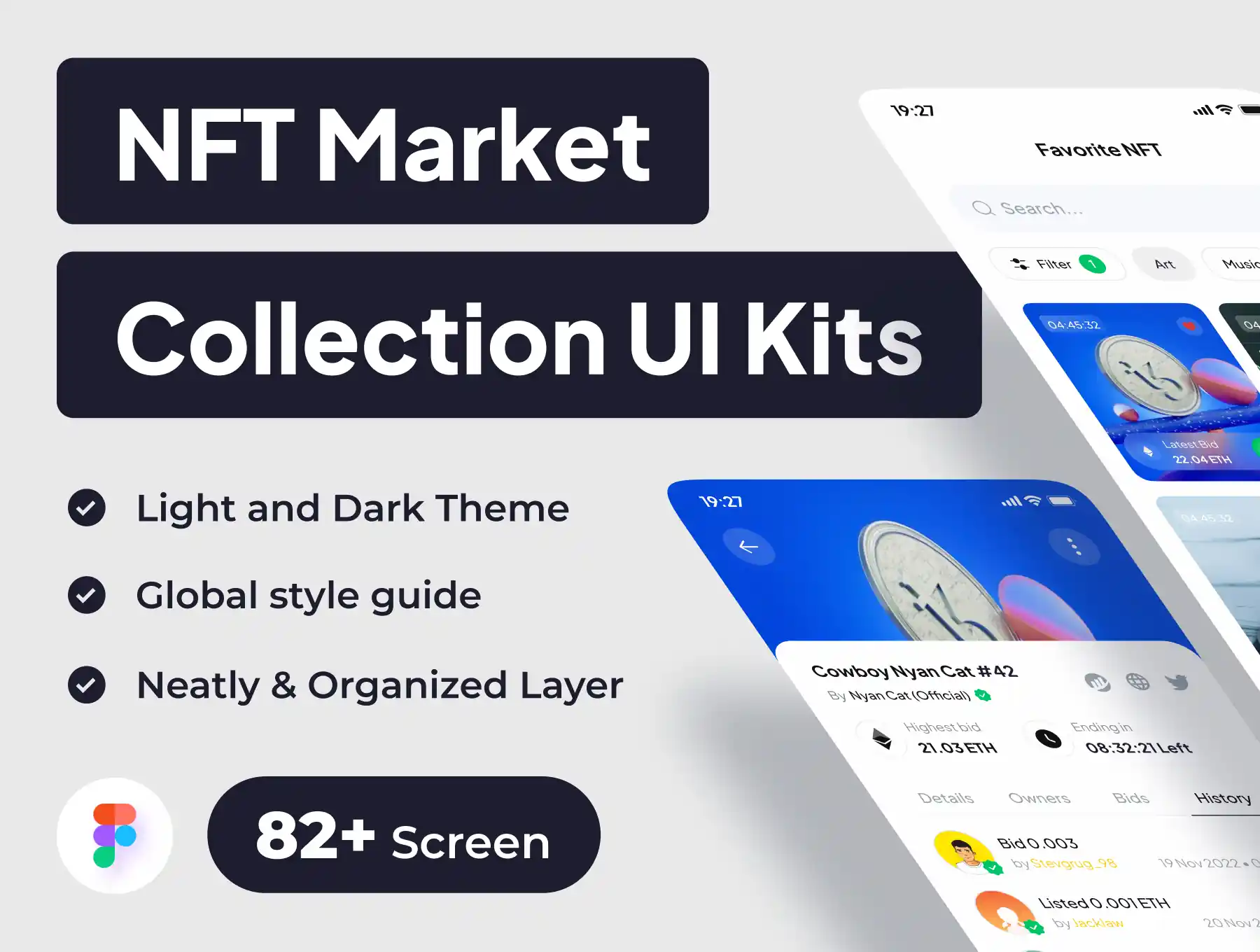 NFT Marketplace ui kit design