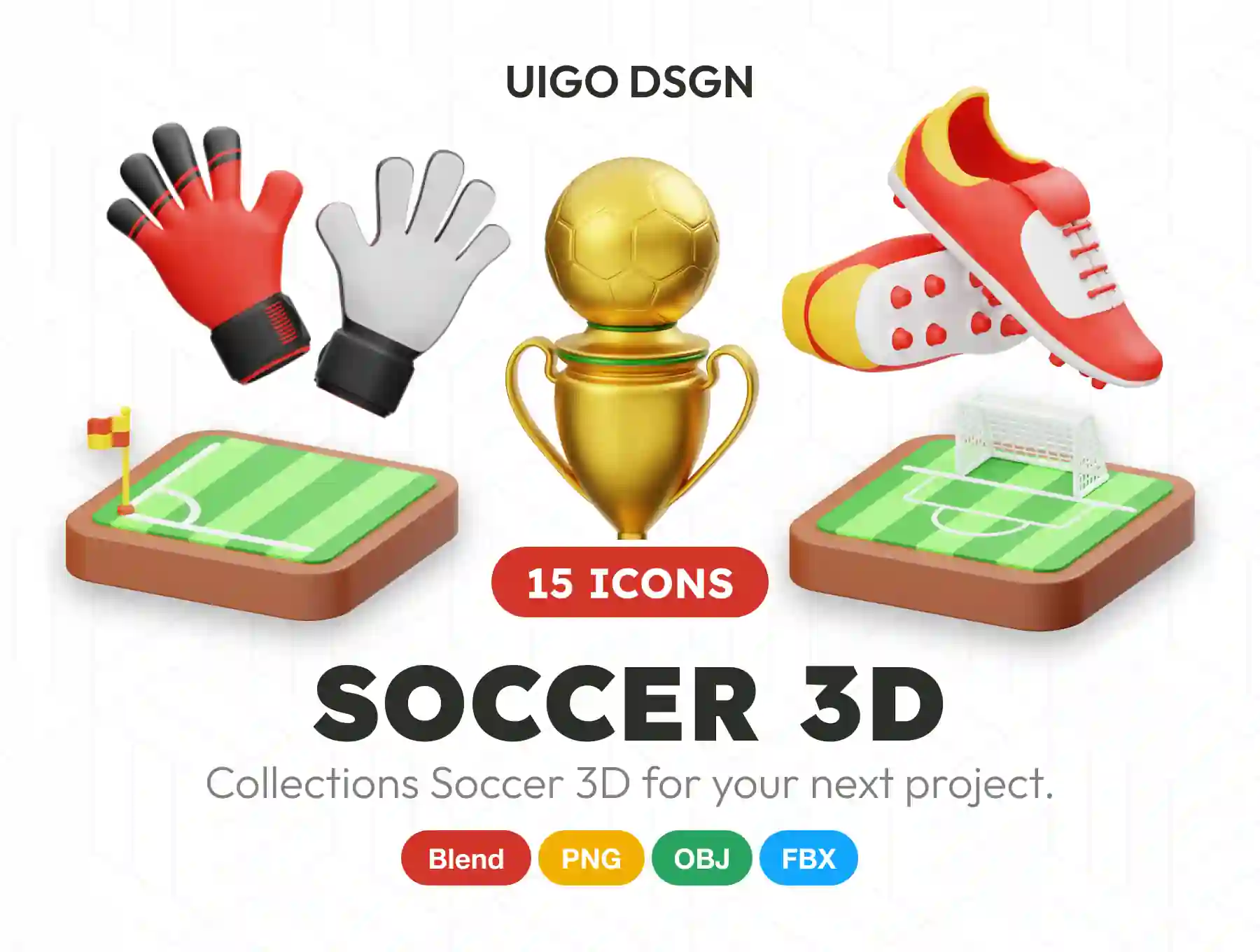 Soccer 3D Icon