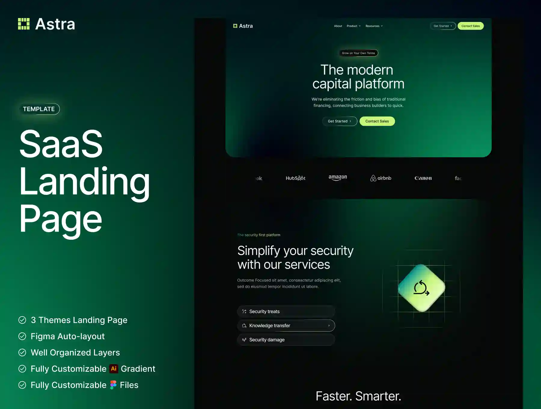 Astra- SaaS Landing Page Template