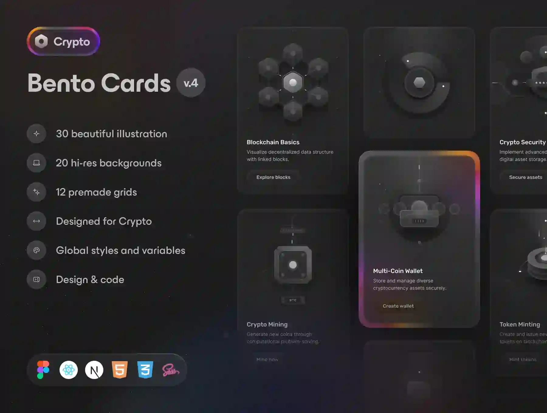 Bento Cards: Crypto