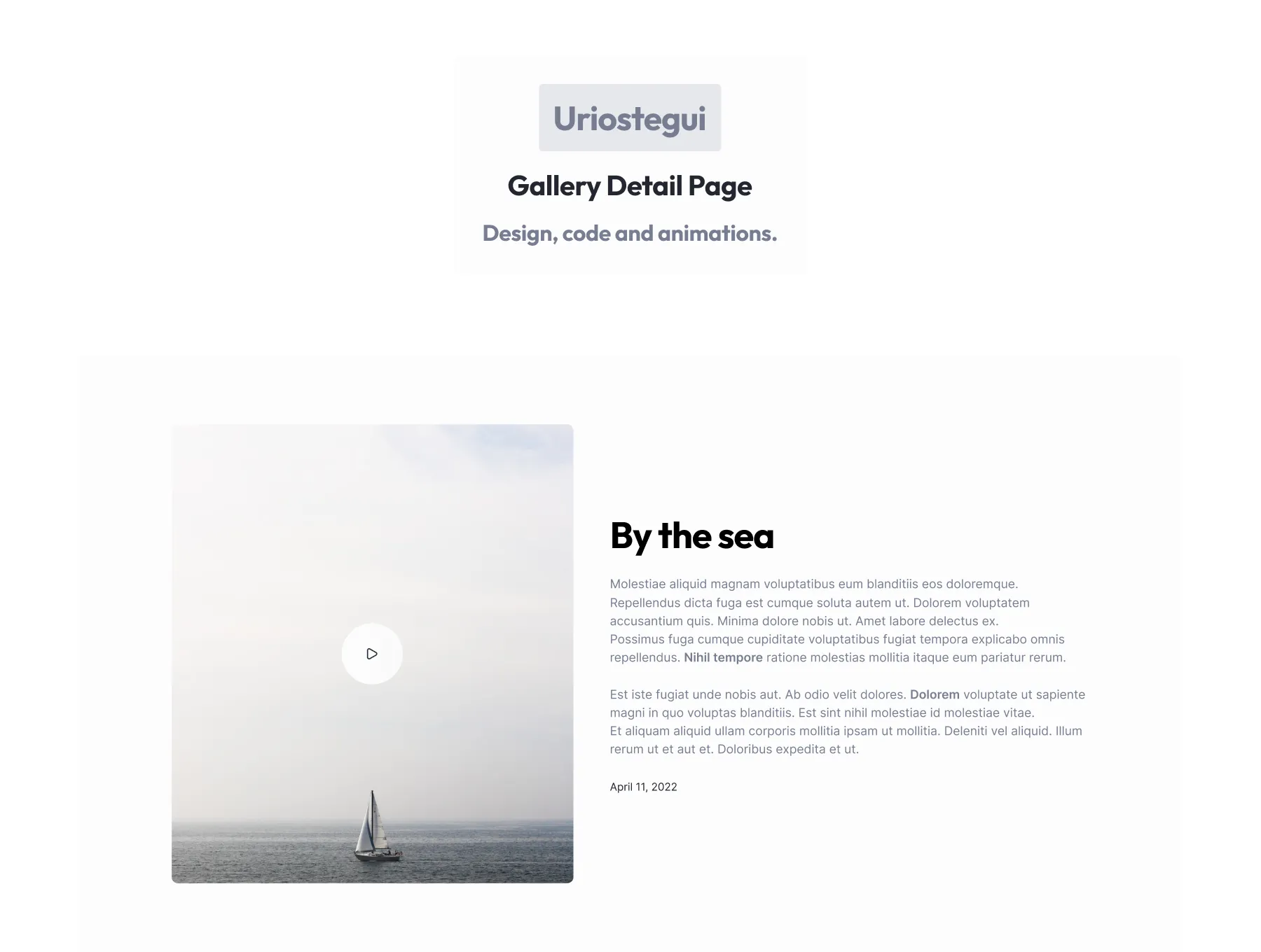 Uriostegui Photographers Portfolio Template