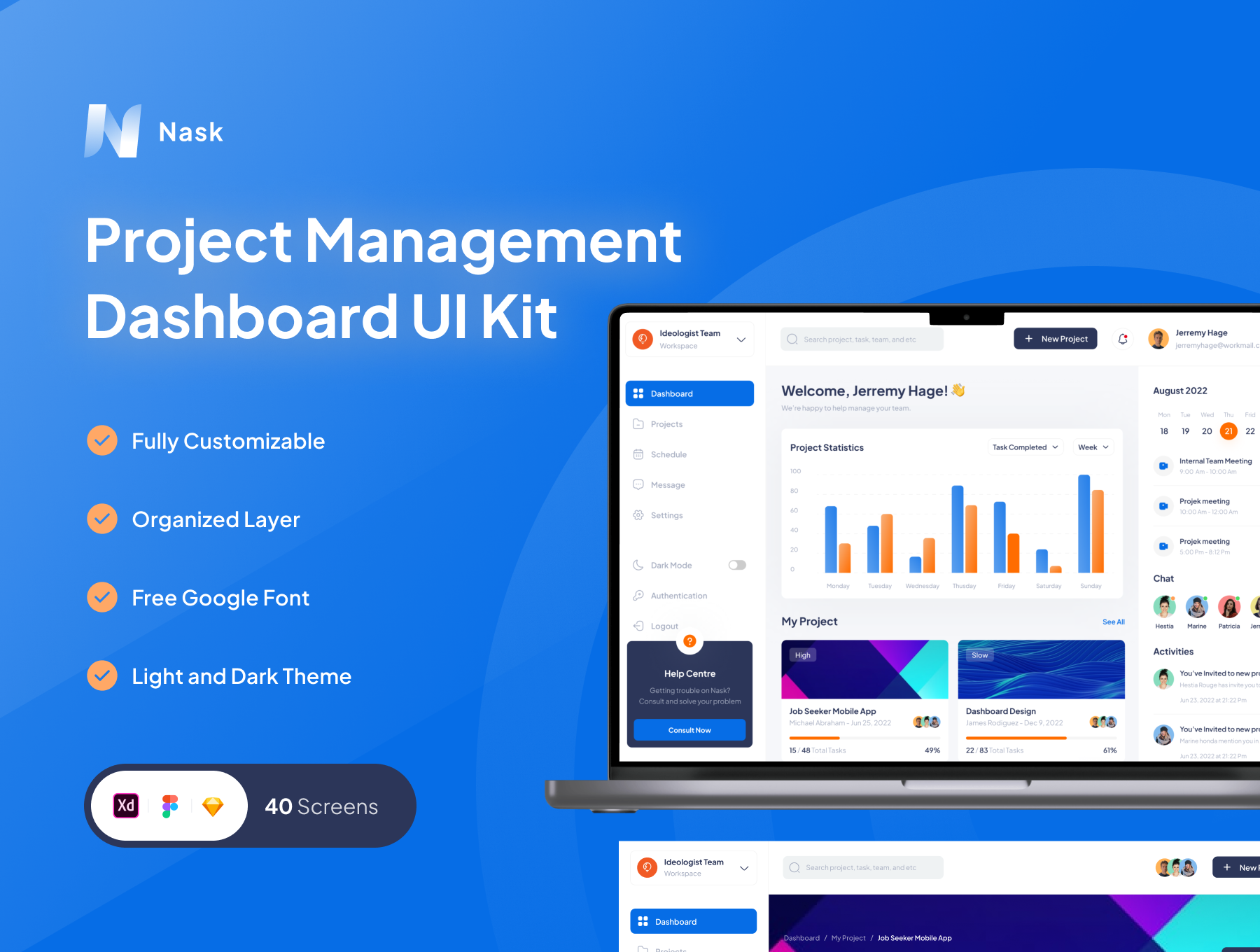 Nask - Project Management Dashboard