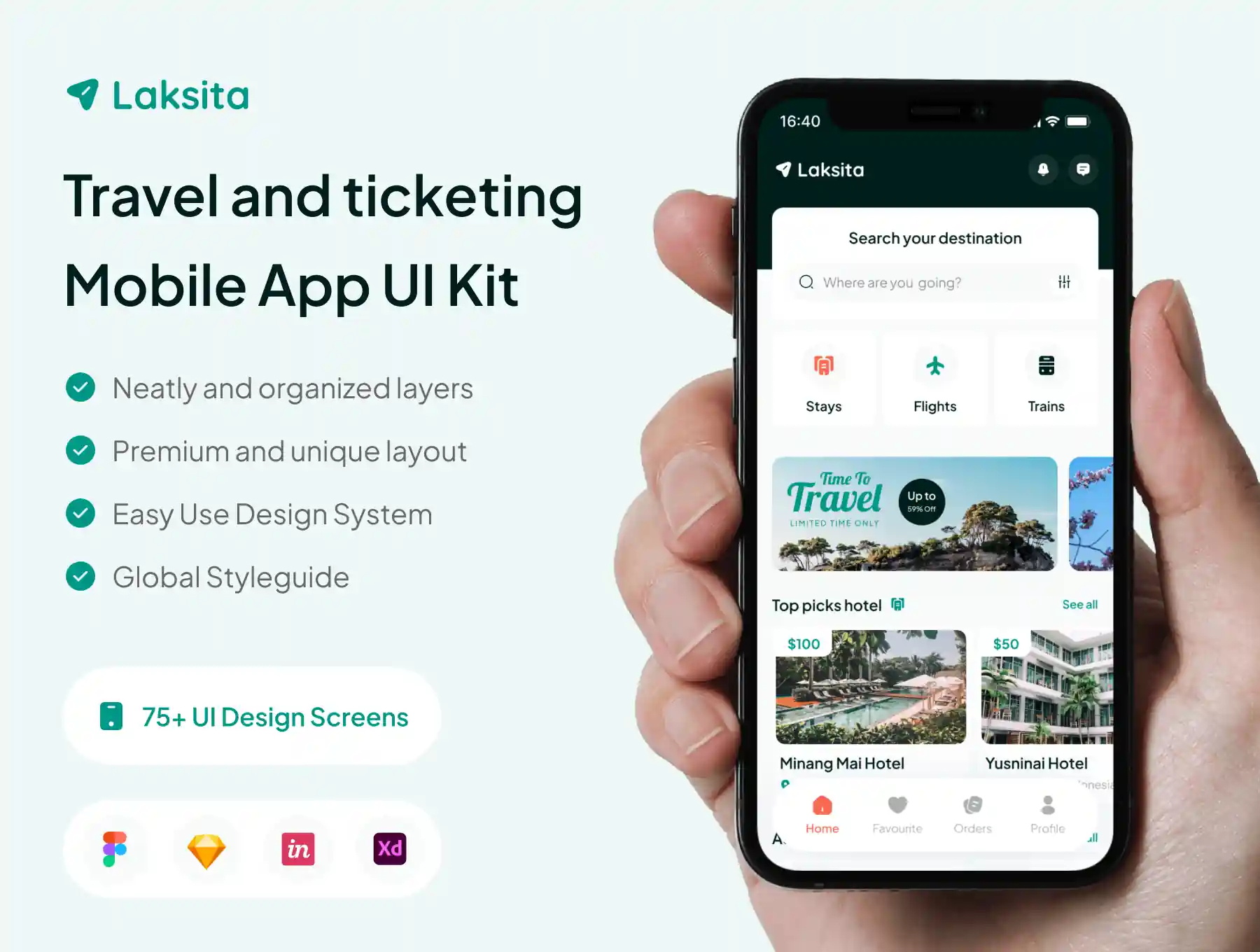 Laksita - Travel Apps UI KIT