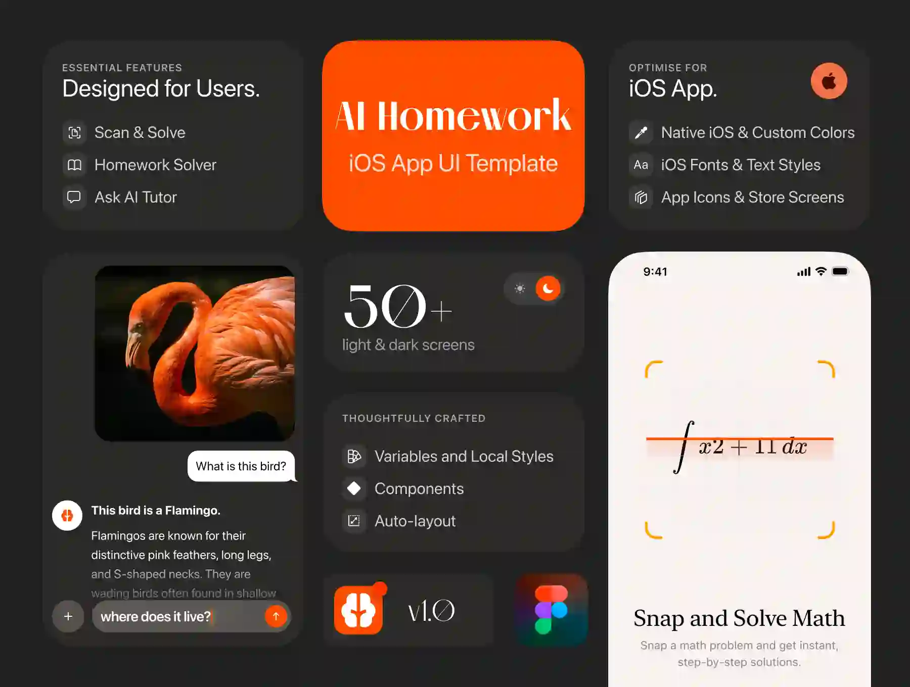 SolveAI: AI Homework iOS UI Kit