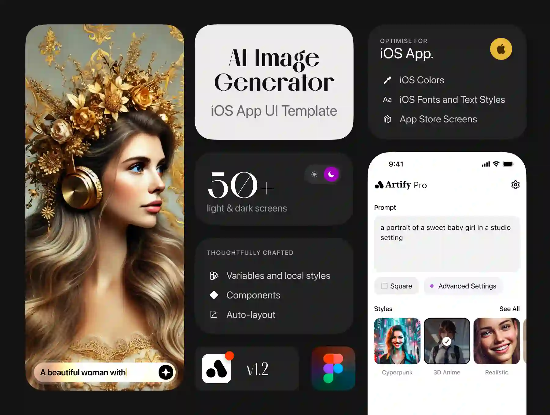 Artify: AI Image Generator iOS UI Kit