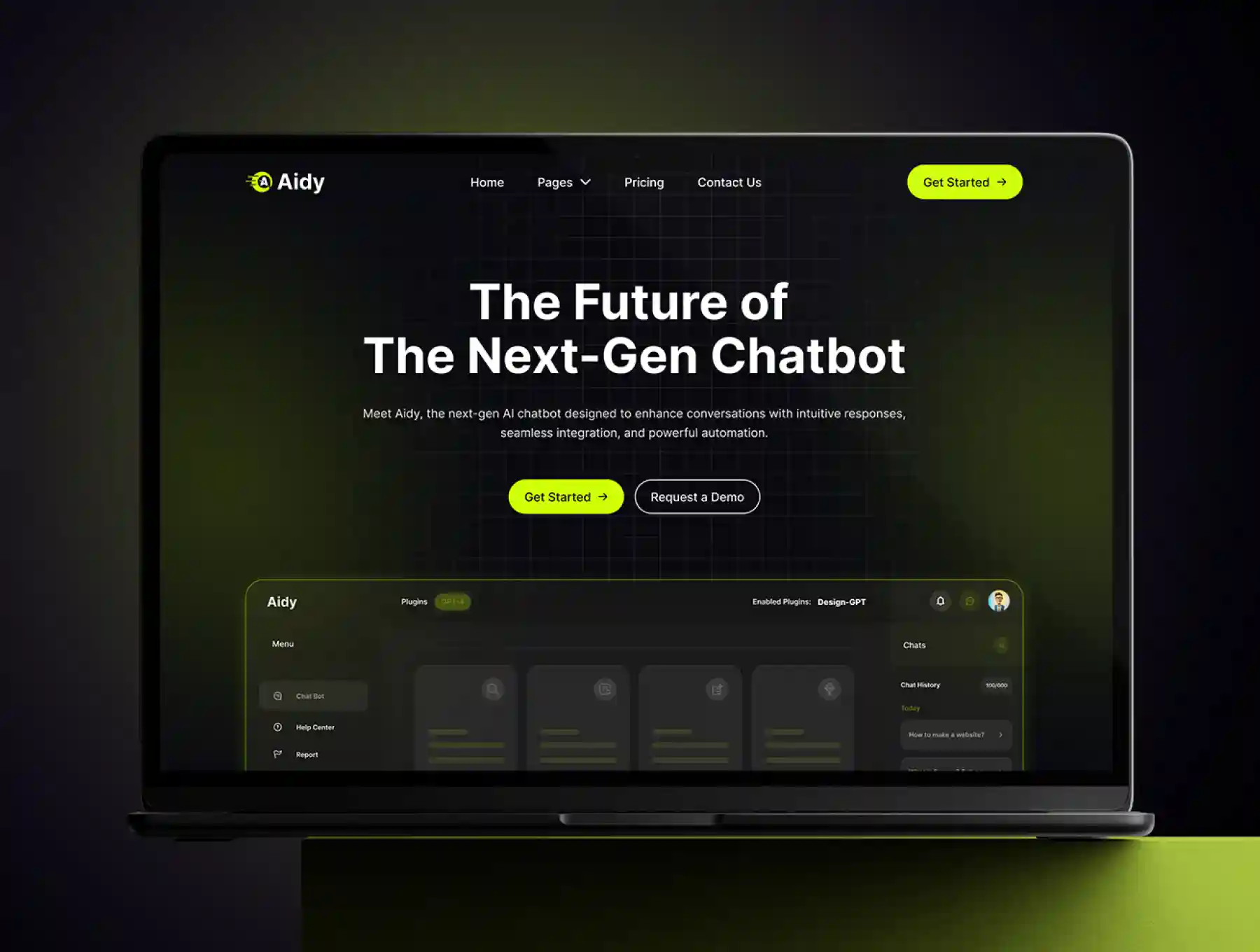 Aidy — AI Chatbot Template