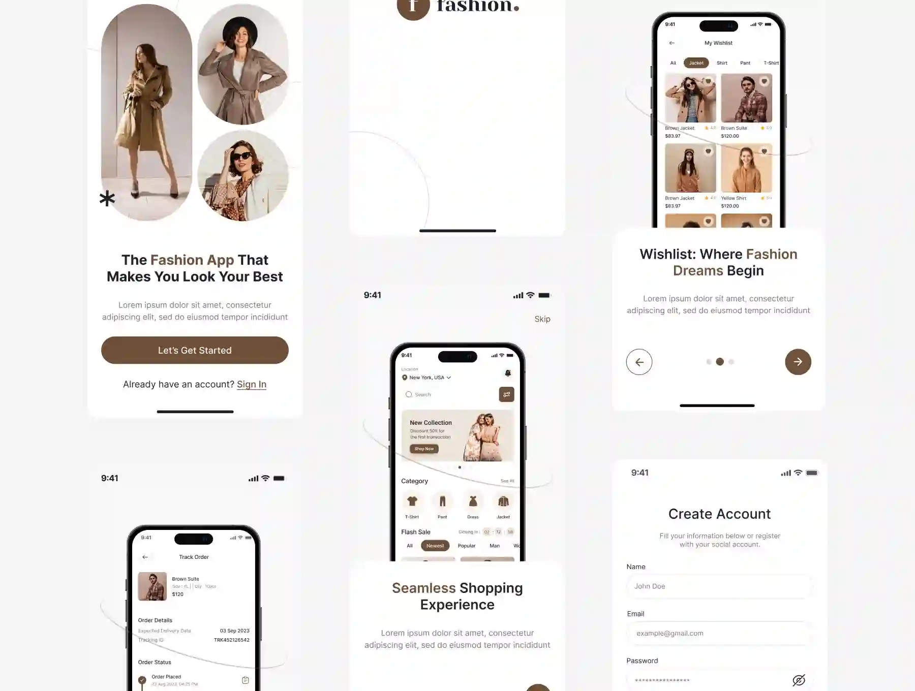 Fashion Store E-Commerce Mobile App UI Kit