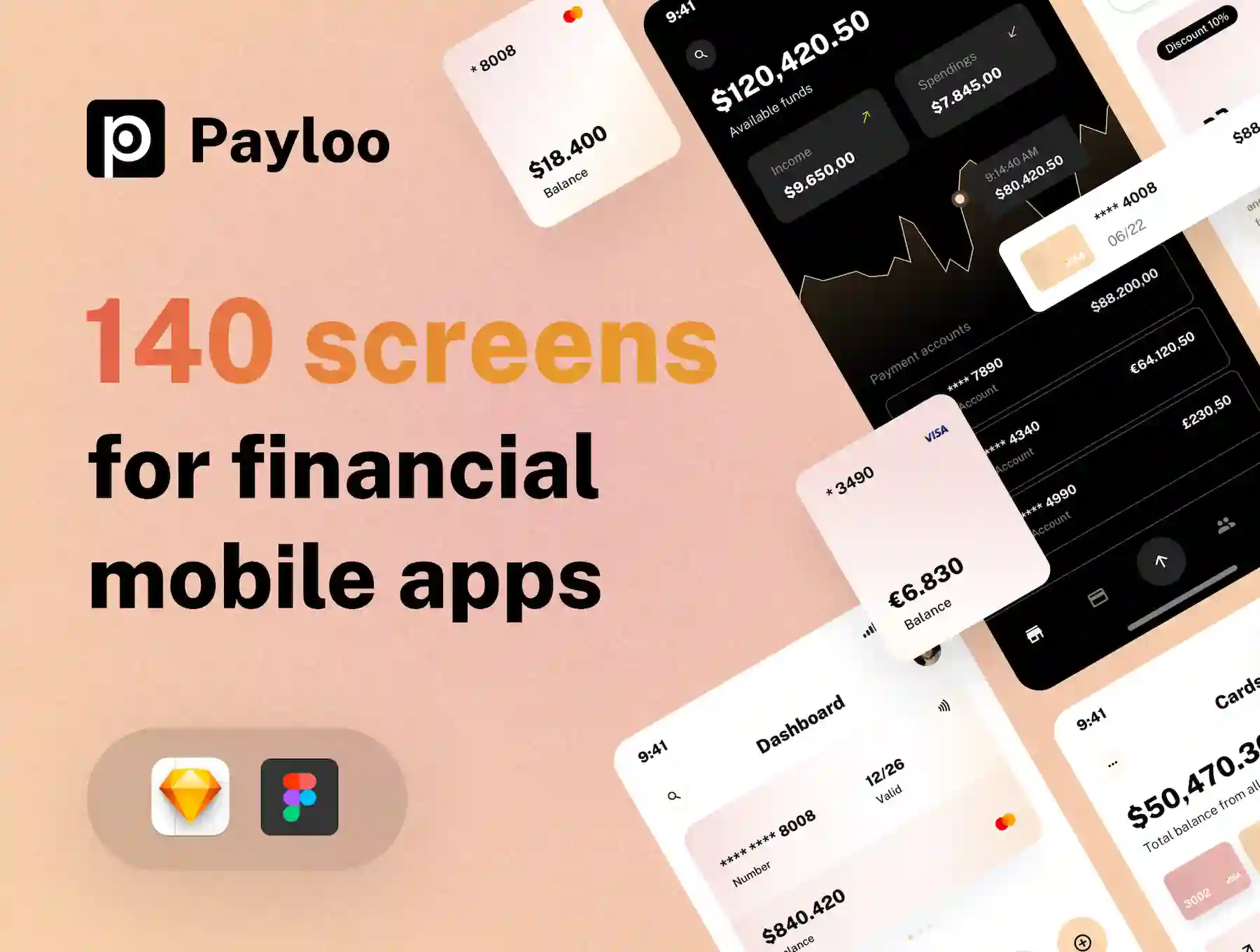 PayLoo - UI kit for Finance Mobile Apps