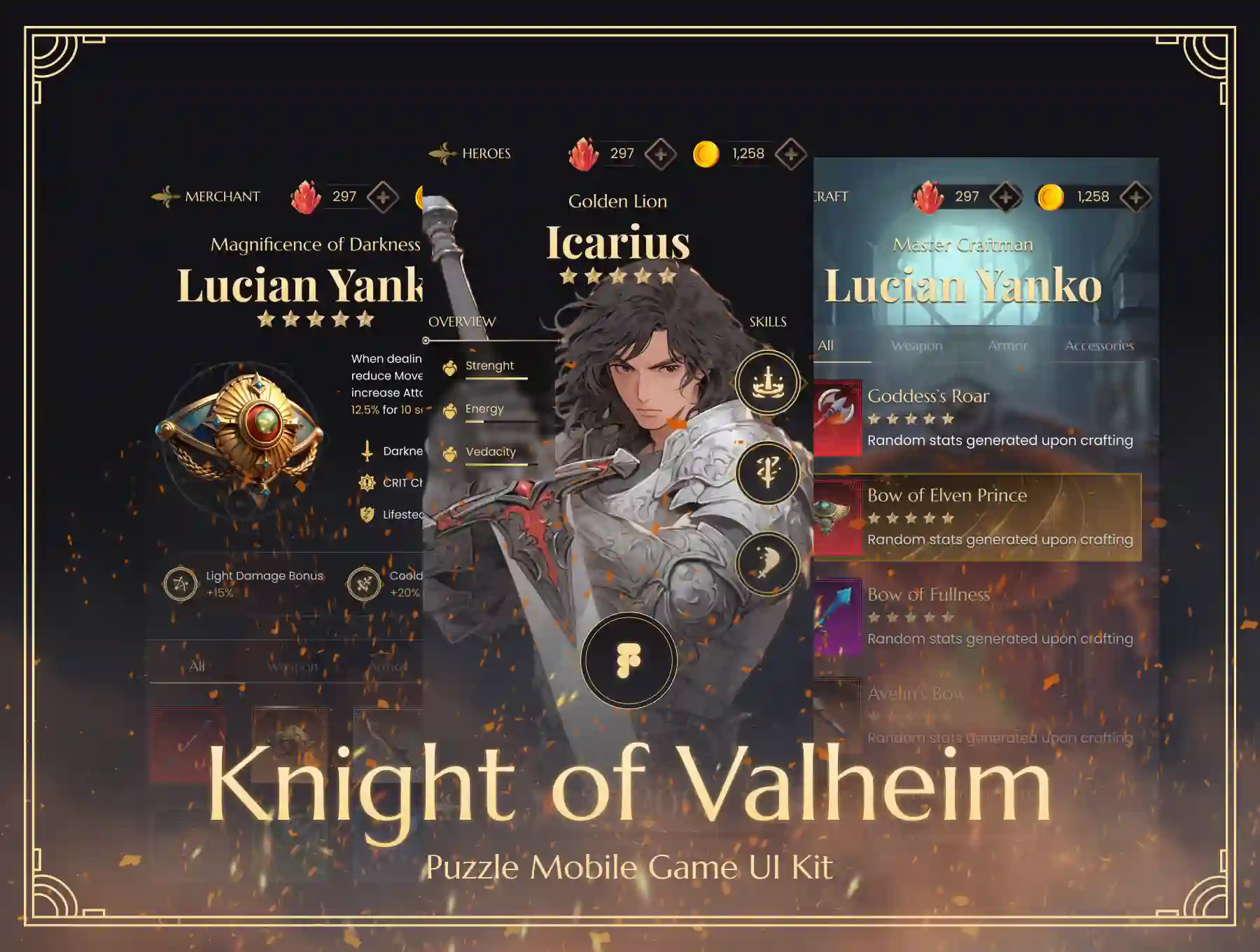 Knight of Valheim GUI Kit